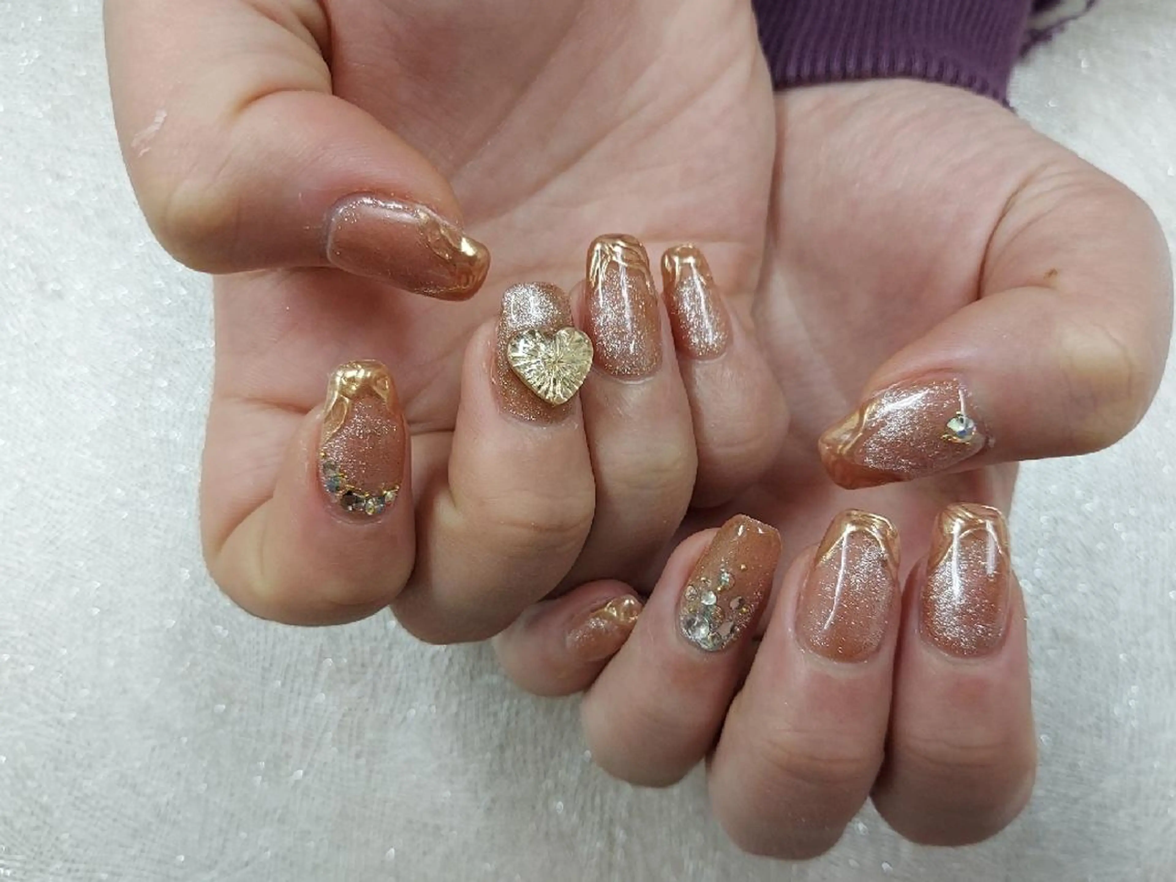 ネイル アートネイル ジェルネイル 持ち込み ニュアンスネイル パラジェル 河野ちえ (雑誌掲載サロン)のネイルデザイン