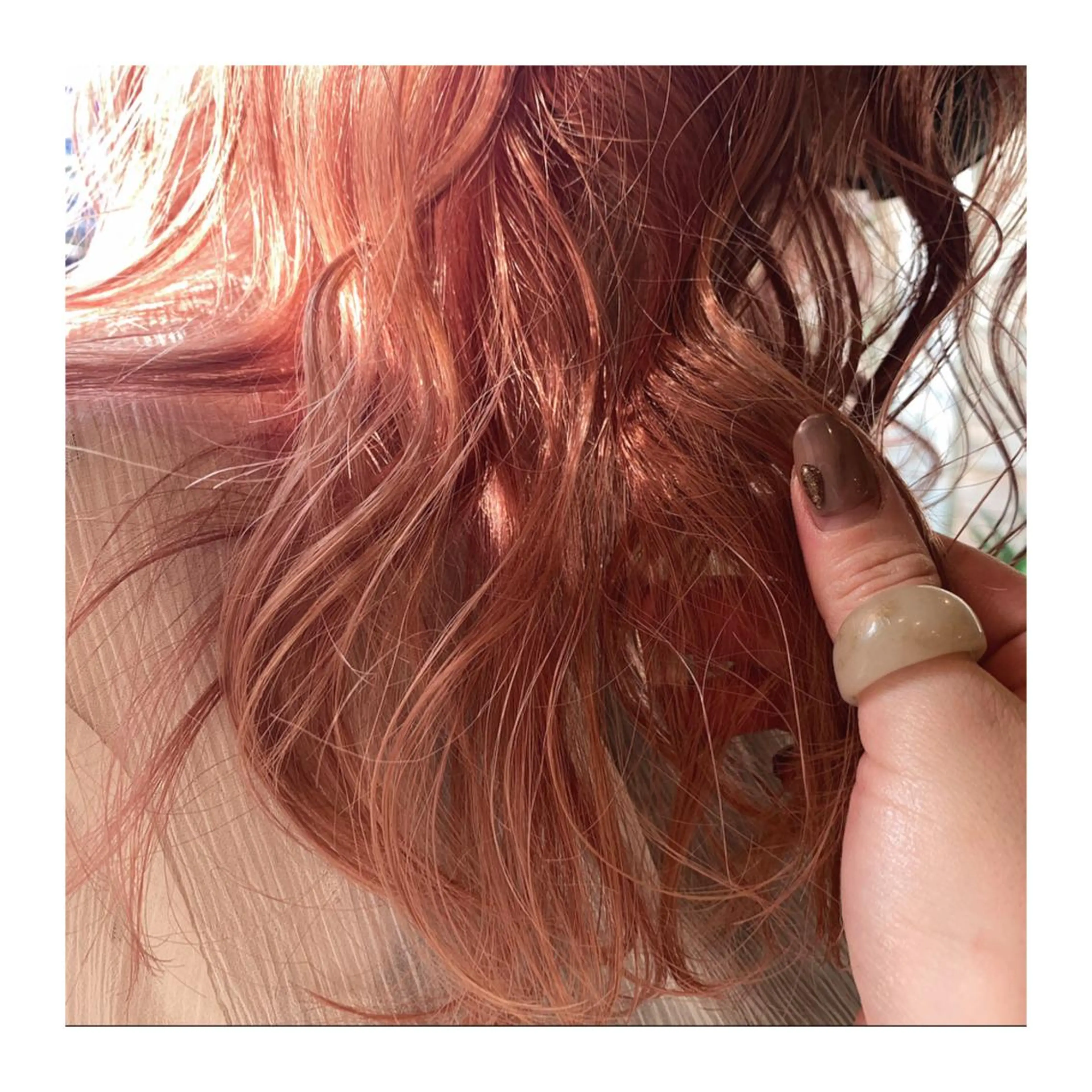 ロング カラー あべ ゆうかのヘアスタイル