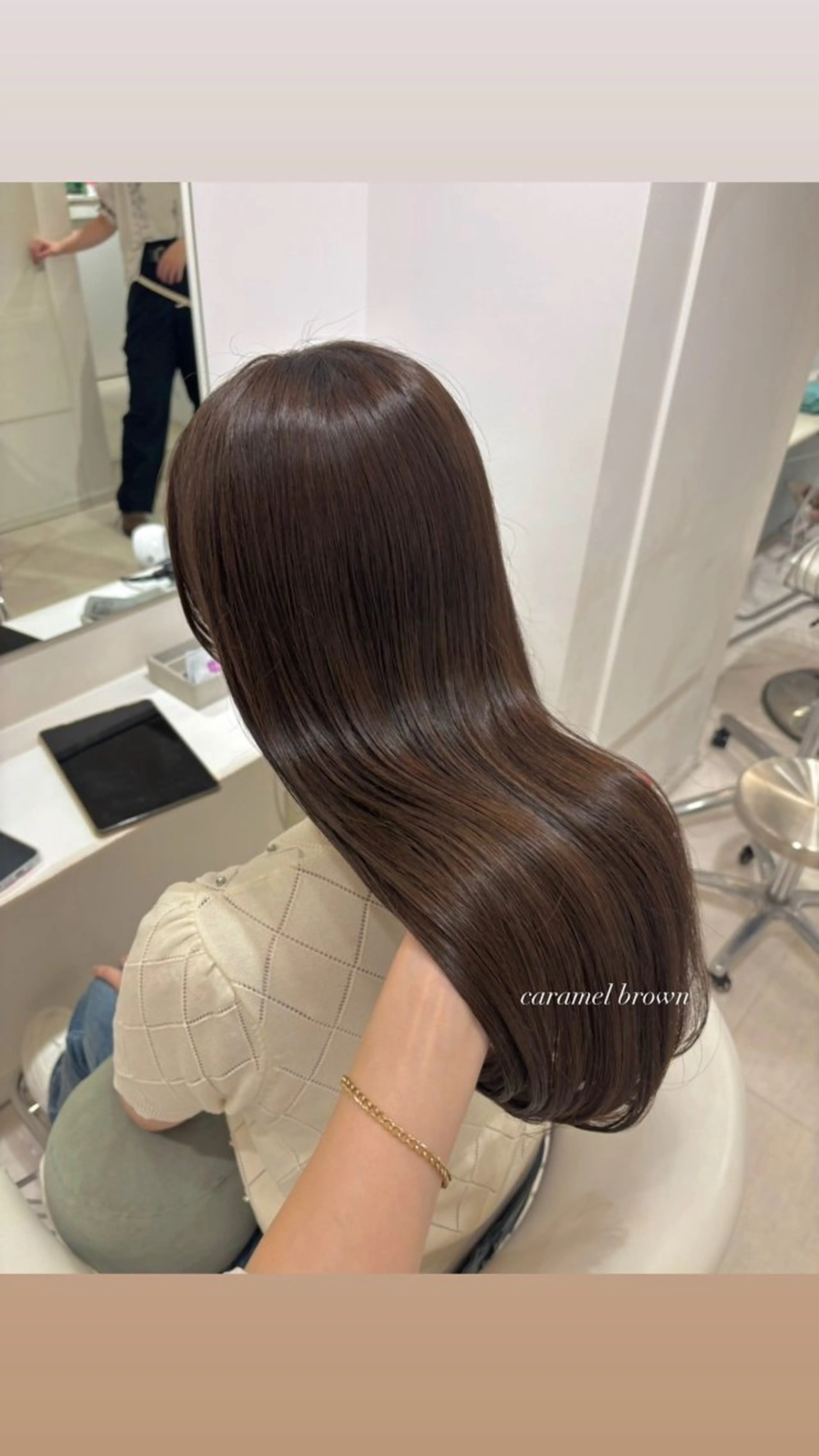 ロング ヘアカラー ParveMix 宮﨑 梨里のヘアスタイル