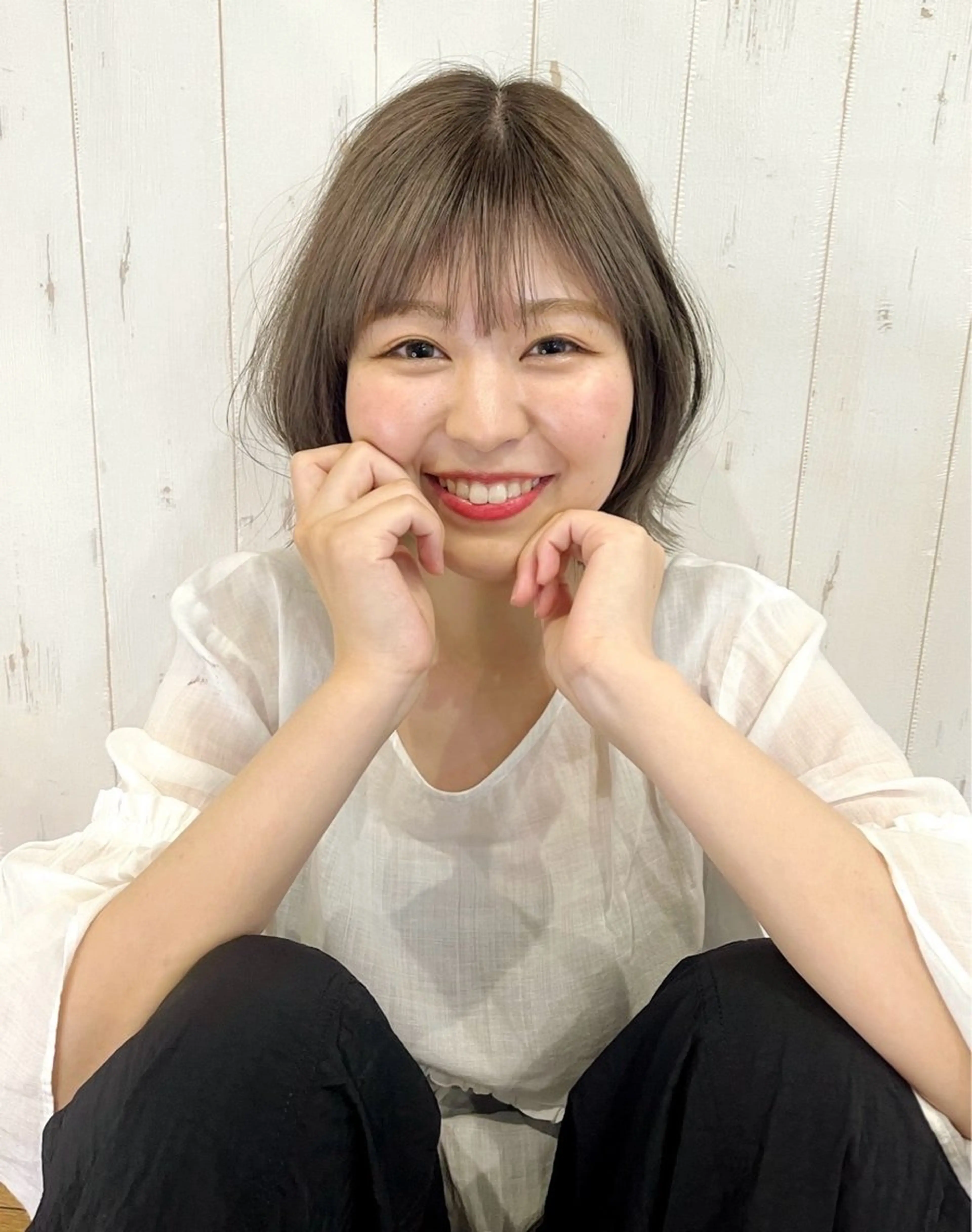 ショート ボブ レイヤーカット カット ヘアカラー トリートメント 石井 良典のヘアスタイル