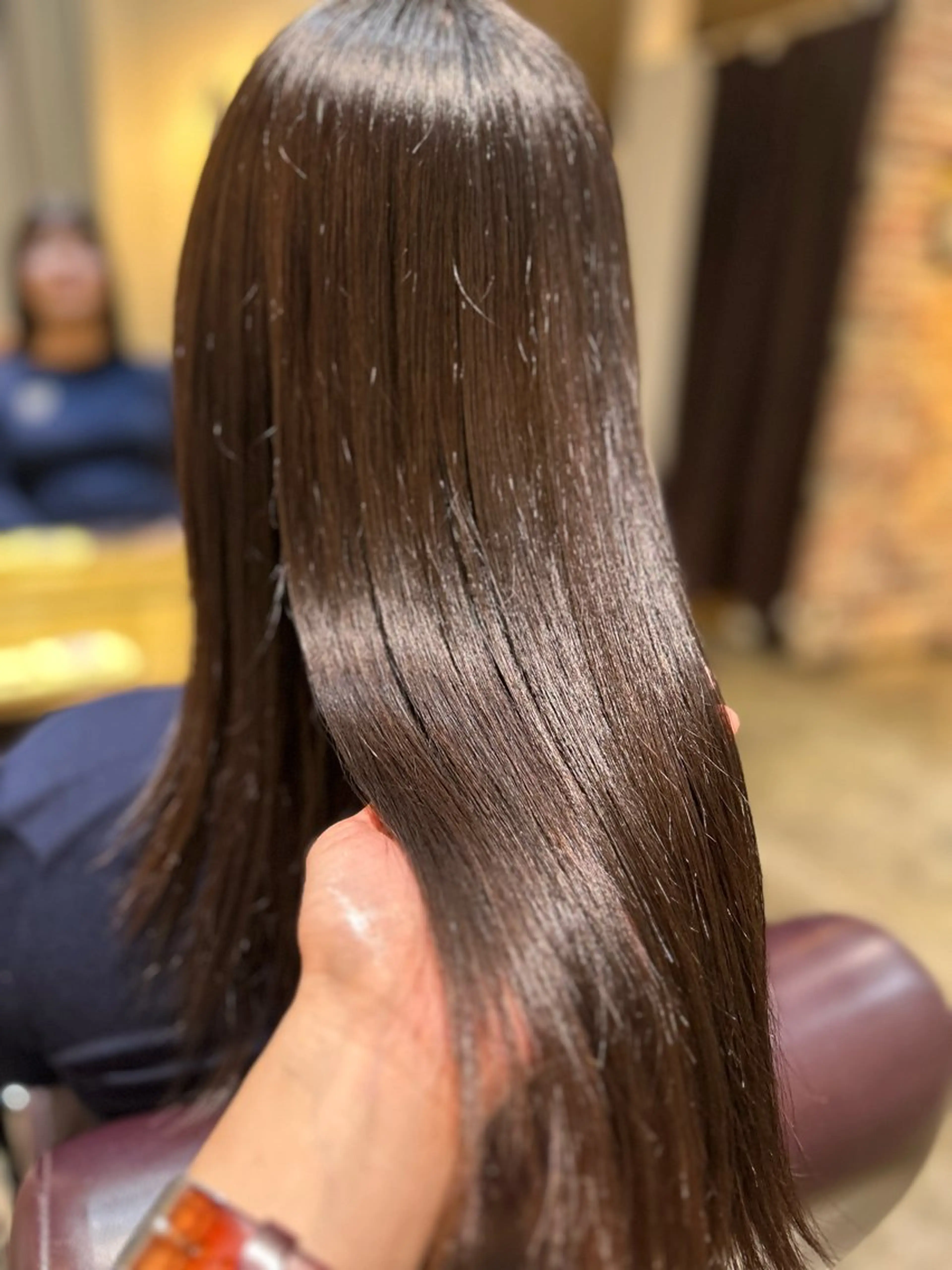 ロング カット 縮毛矯正 トリートメント 縮毛矯正／レイヤー／ 🌼mizukiのヘアスタイル