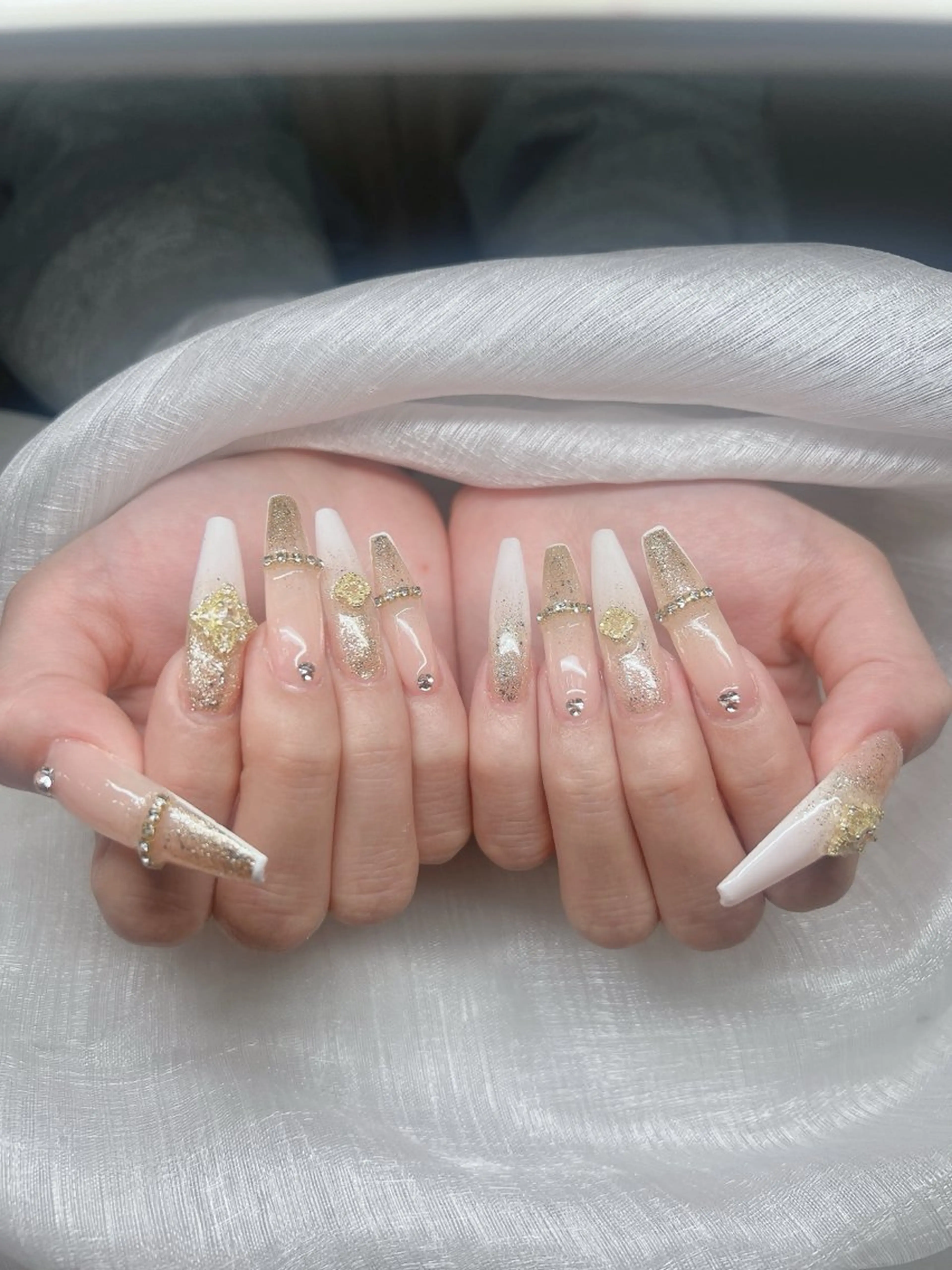 ネイル ハンドネイル Lee Nails チップ長さだし専門店のネイルデザイン