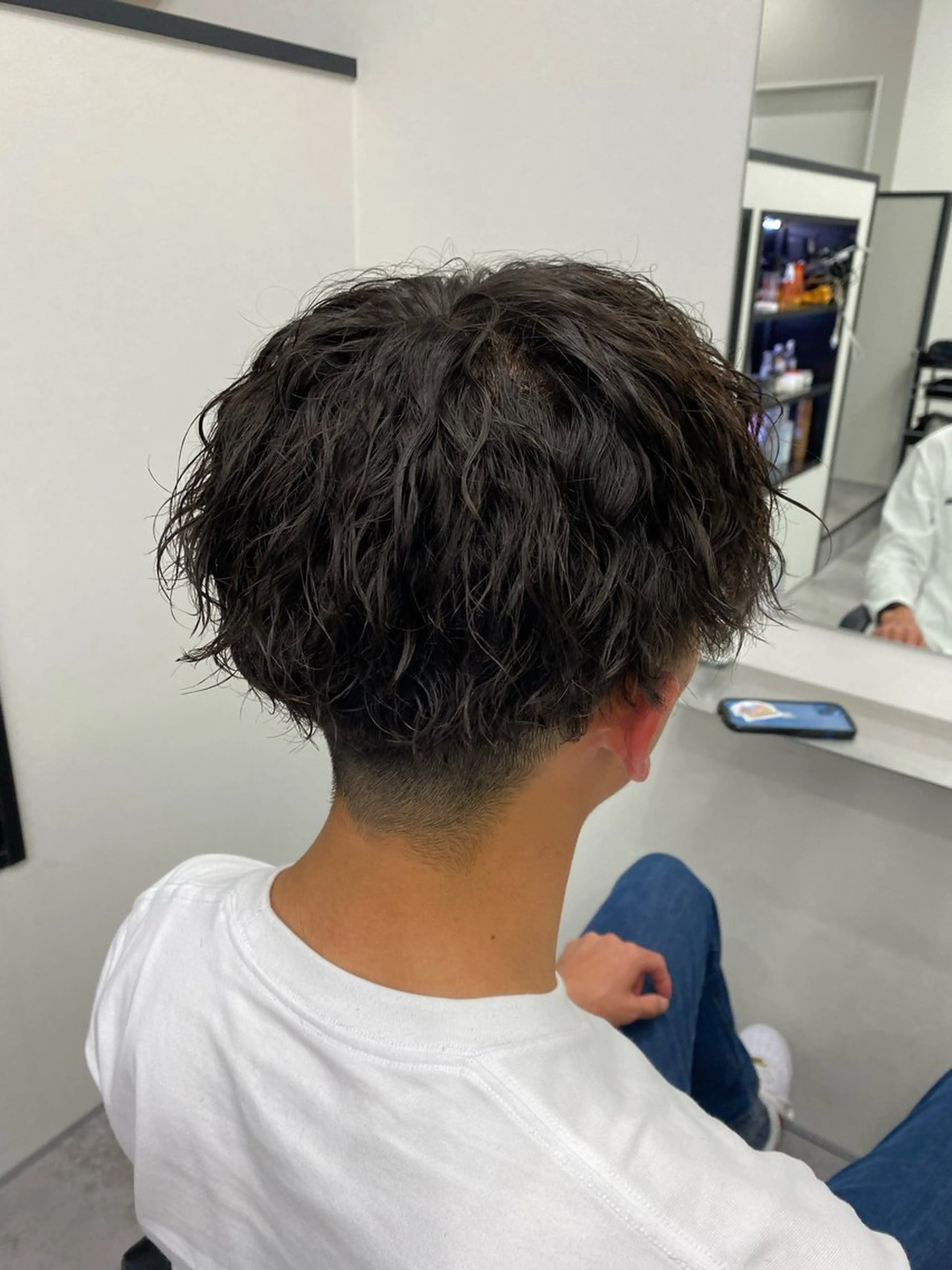 メンズ カット パーマ トリートメント 今吉舞美 /ケアパーマ/鎌取のヘアスタイル