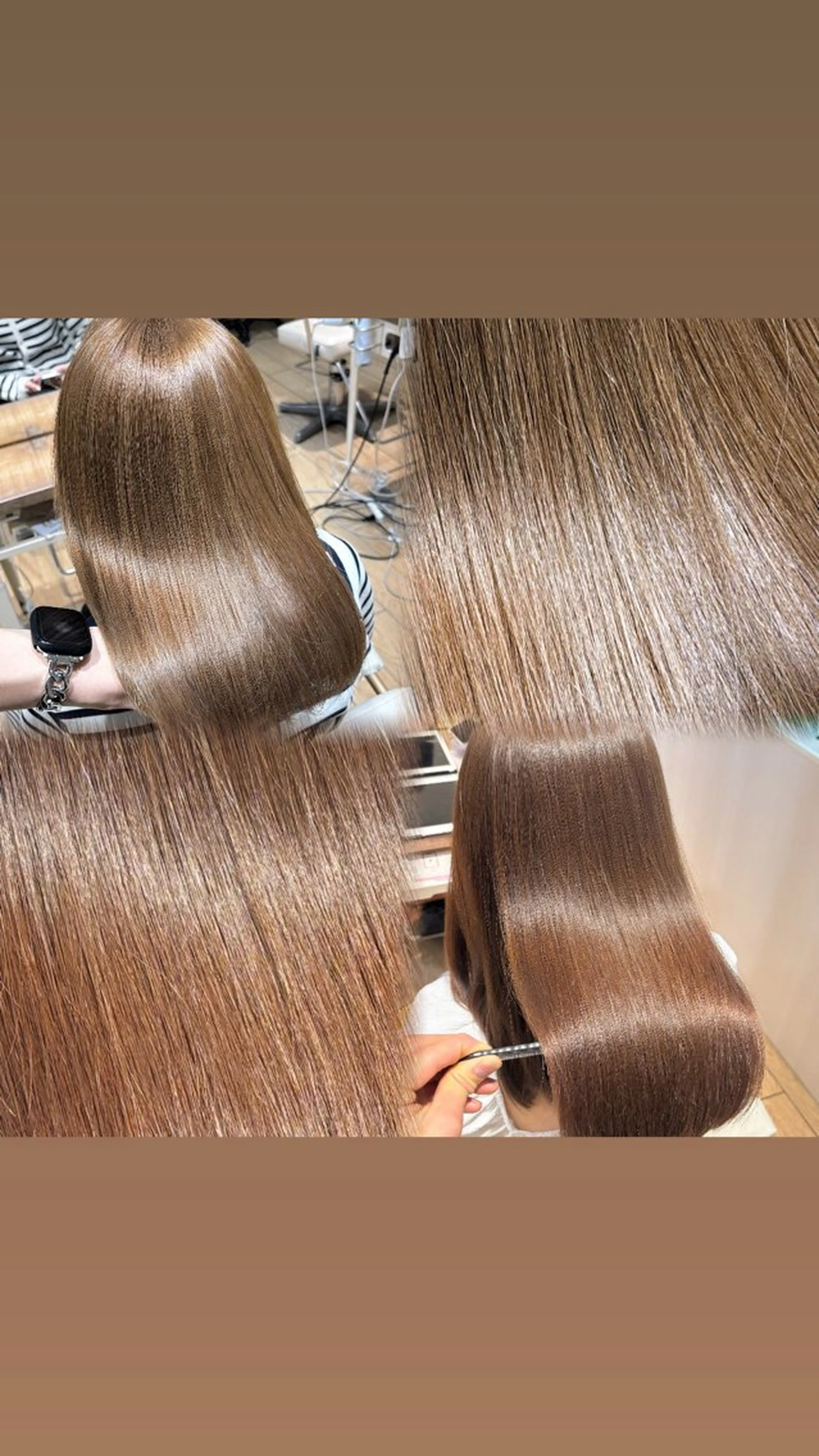 カラー ヘアカラー トリートメント 髪質改善🍯/透明感 ケアカラー/菊池真稔のヘアスタイル