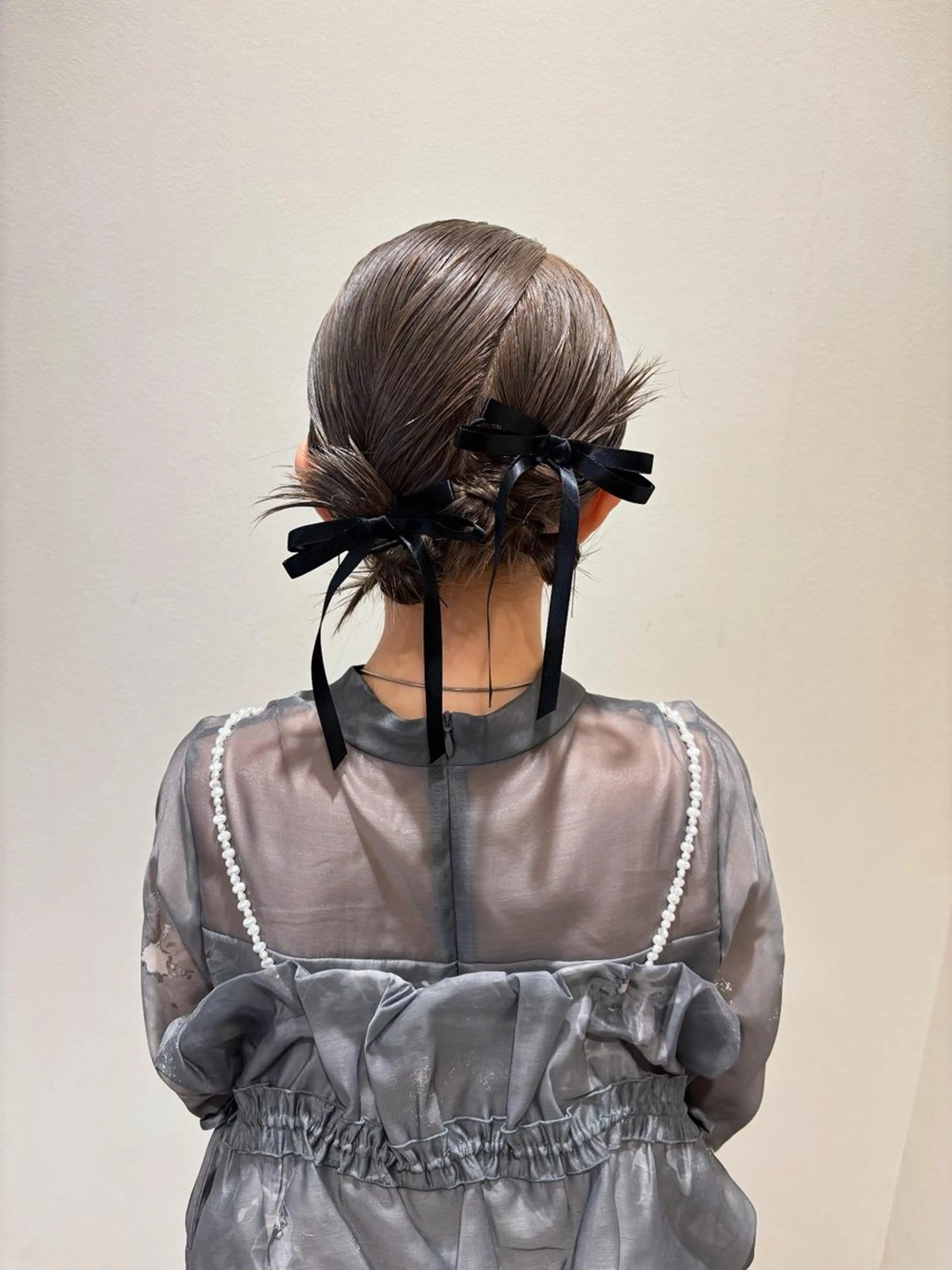 ヘアアレンジ 結婚式・ブライダル ボブ ヘアセット サソウ ユリエ🥥のヘアスタイル
