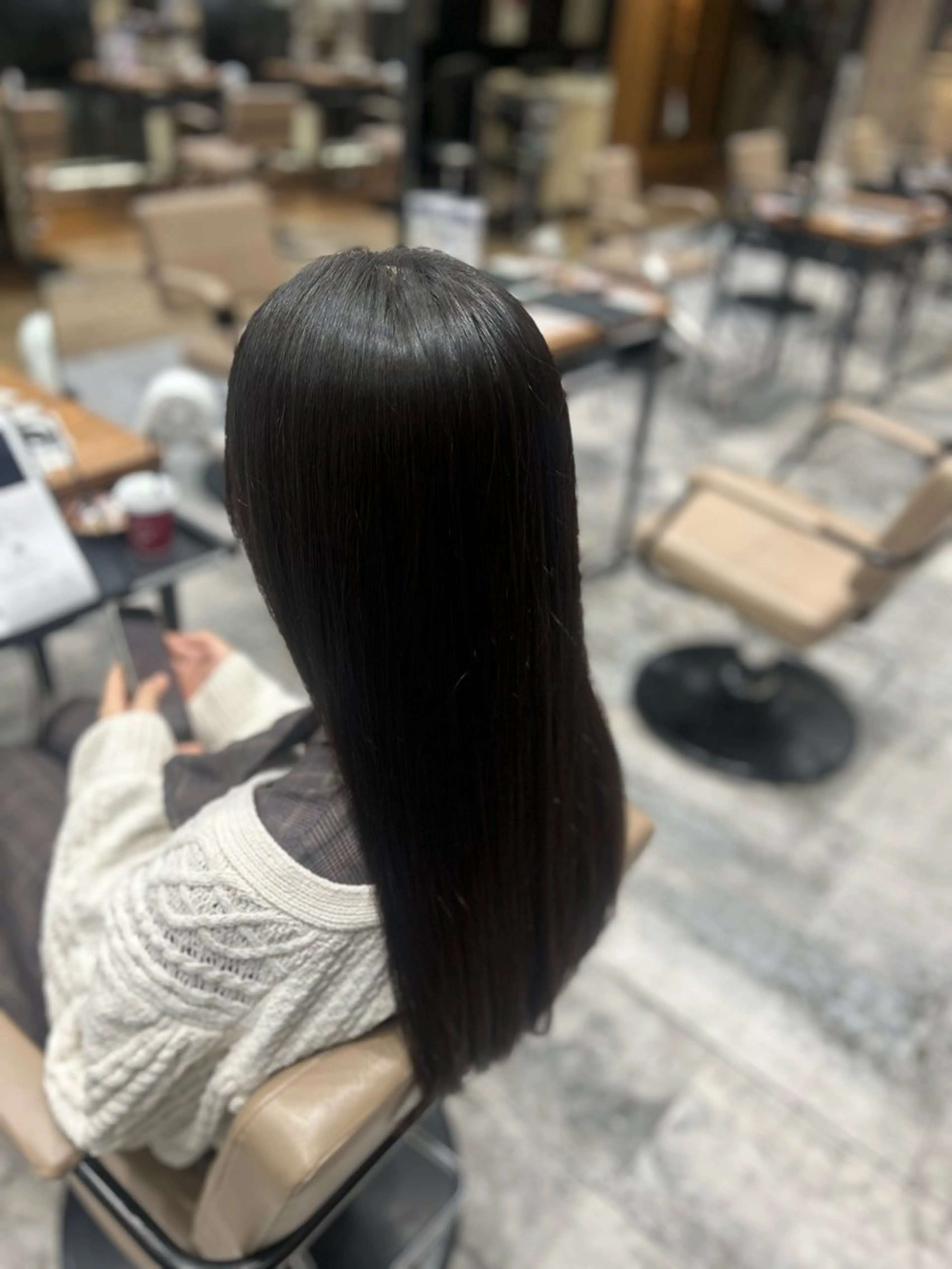 ロング 縮毛矯正 新宿/カラー 🫧祝迫愛艶のヘアスタイル