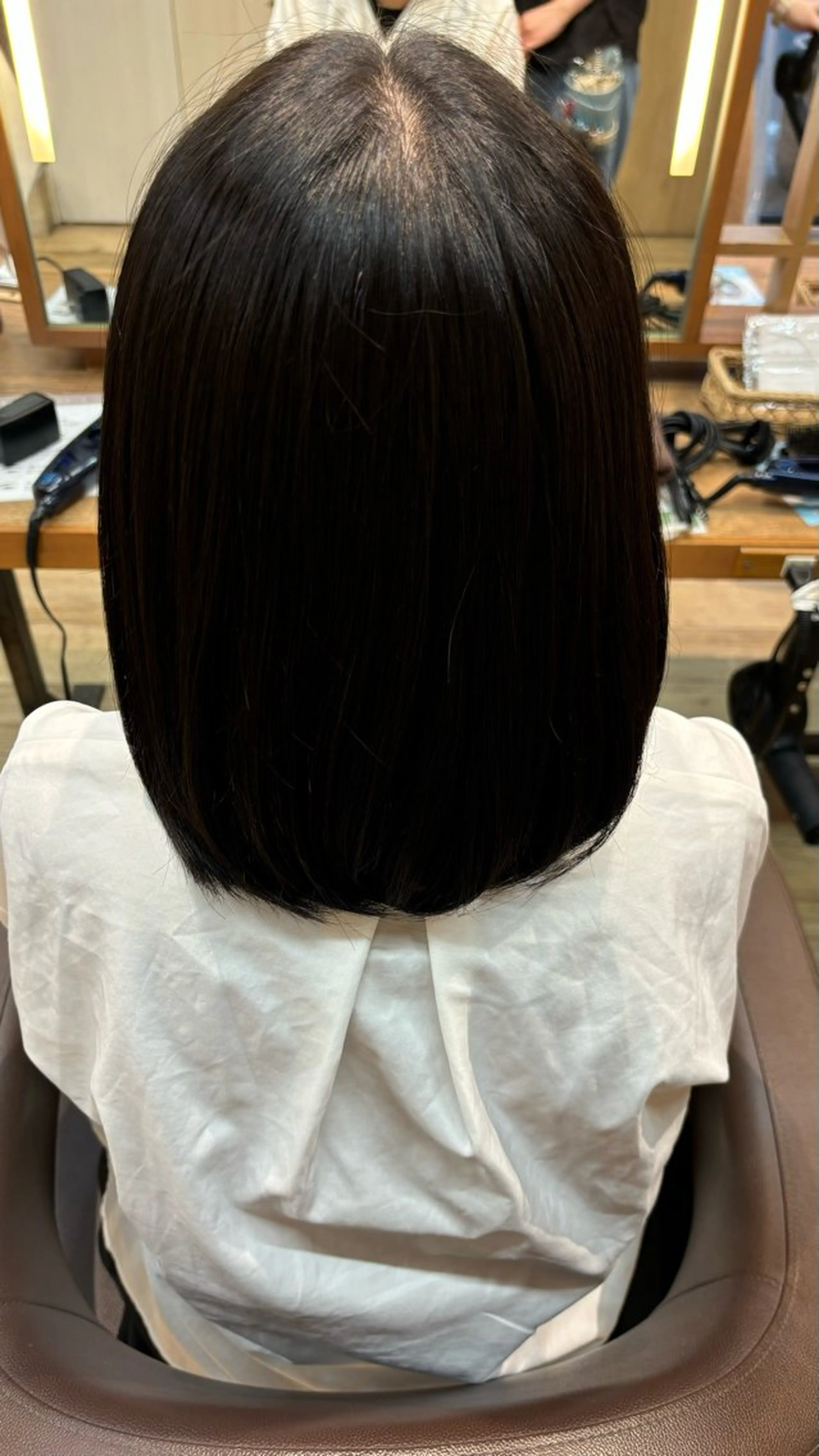 ミディアム トリートメント ゆうこ🍀髪質改善/ ストレート/艶カラーのヘアスタイル