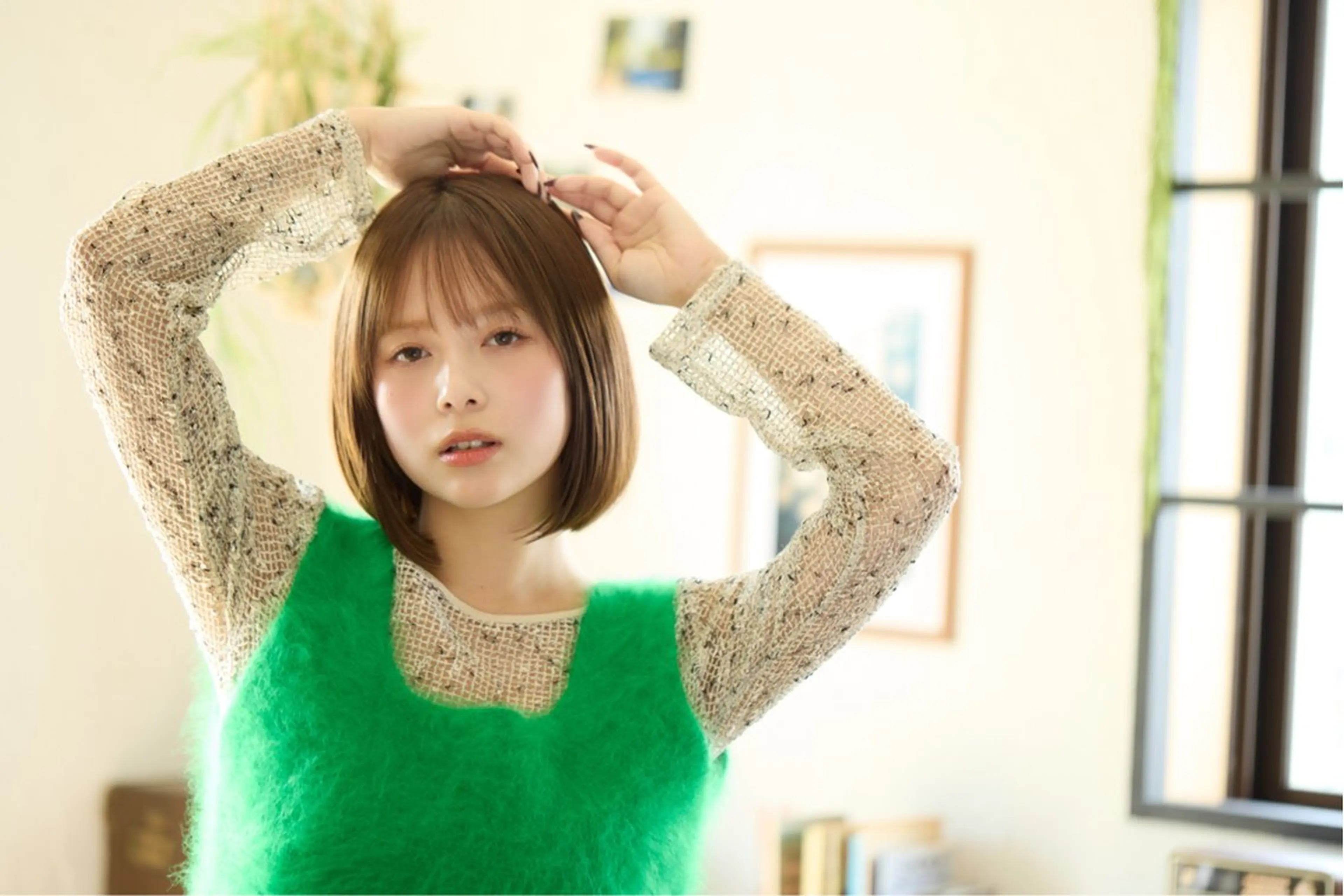 ミディアム カラー カット ヘアカラー ✨似合わせショート、 ボブ✨豊田拓真のヘアスタイル