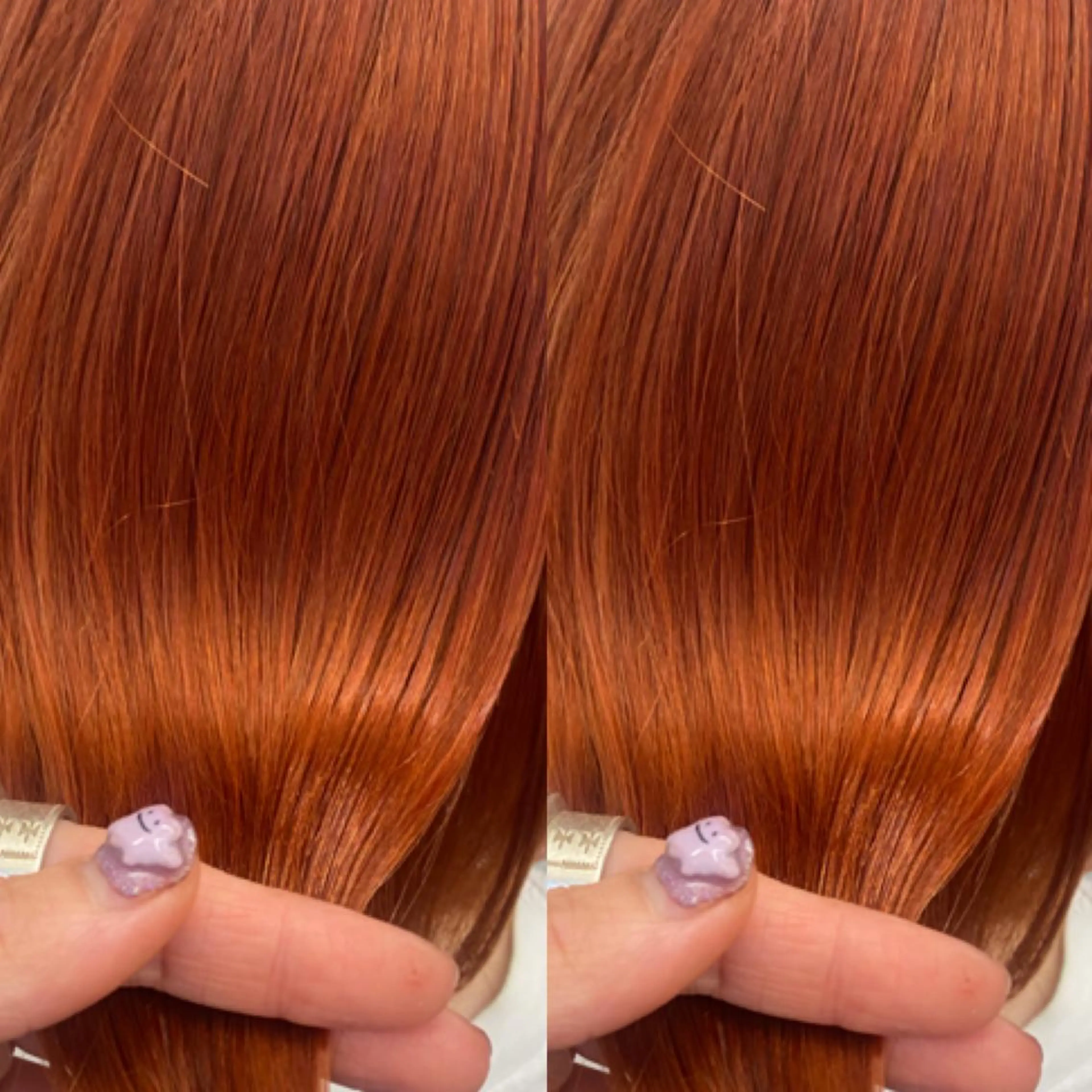 ミディアム ヘアカラー トリートメント サイレント美容師 アイリィのヘアスタイル