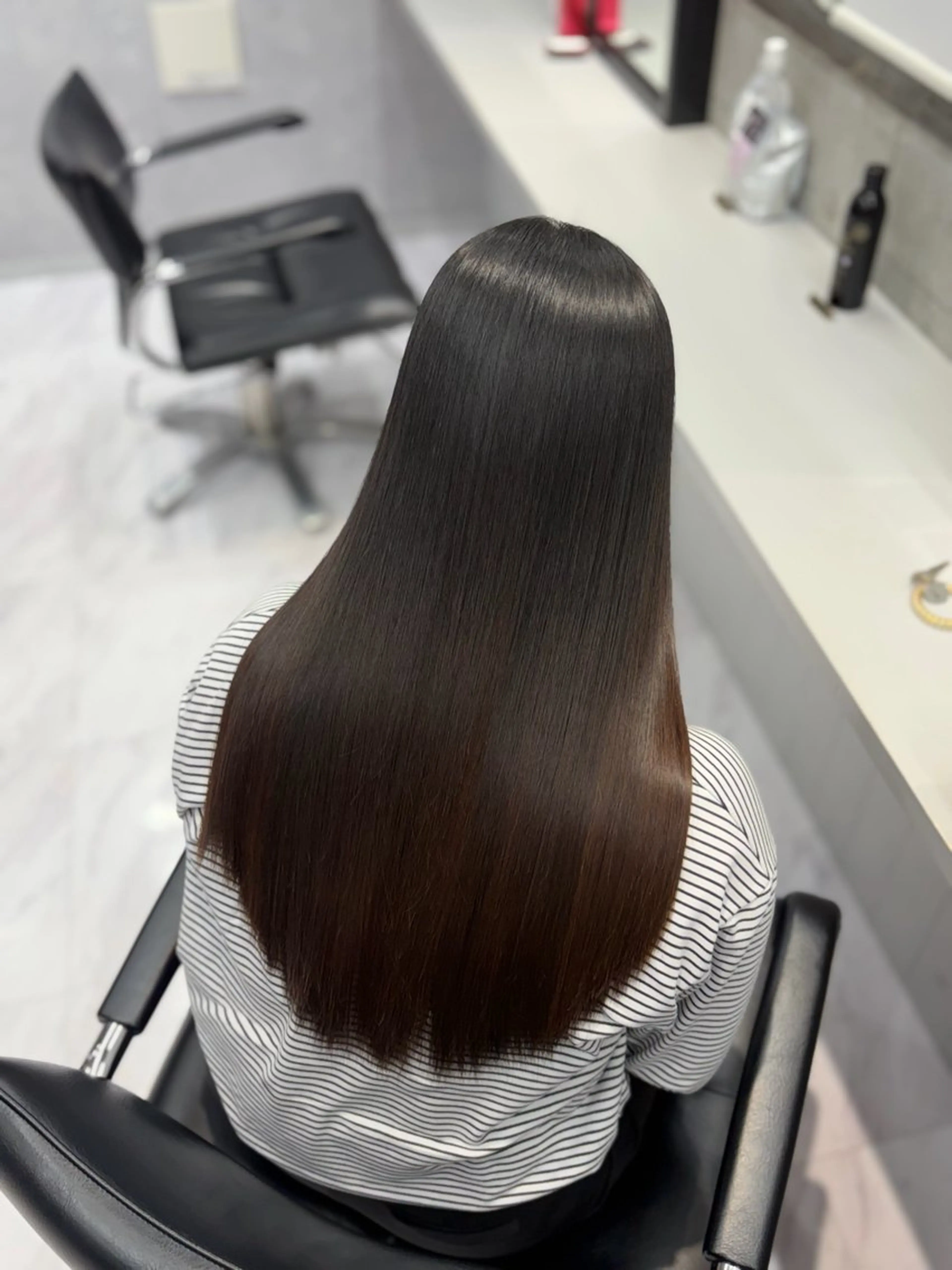 ロング 縮毛矯正 武内 風馬のヘアスタイル