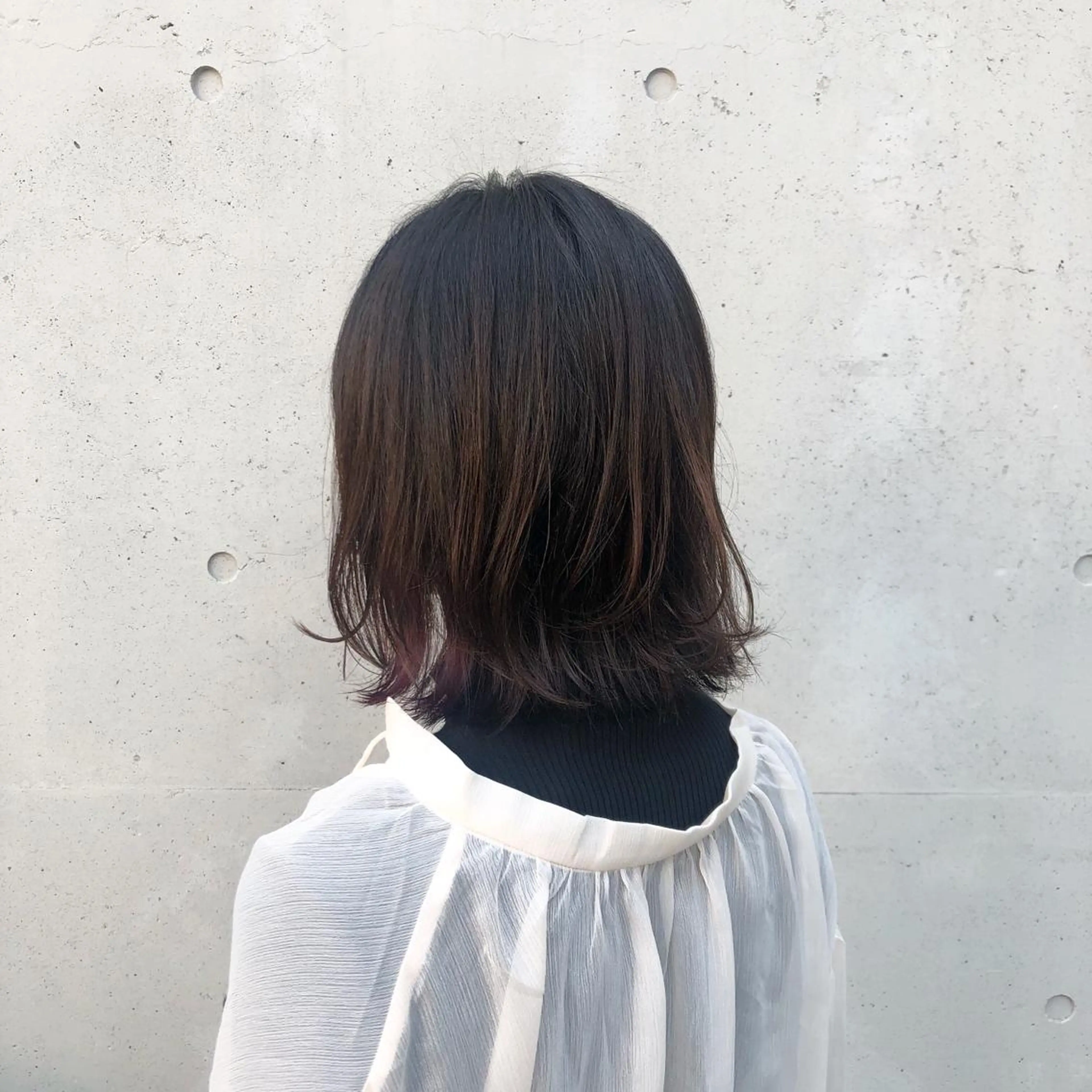 ミディアム カラー ラベンダーカラー ラベンダーピンク ピンクカラー ヘアカラー トリートメント 酸性縮毛矯正🧴韓国 レイヤー/髪質改善のヘアスタイル