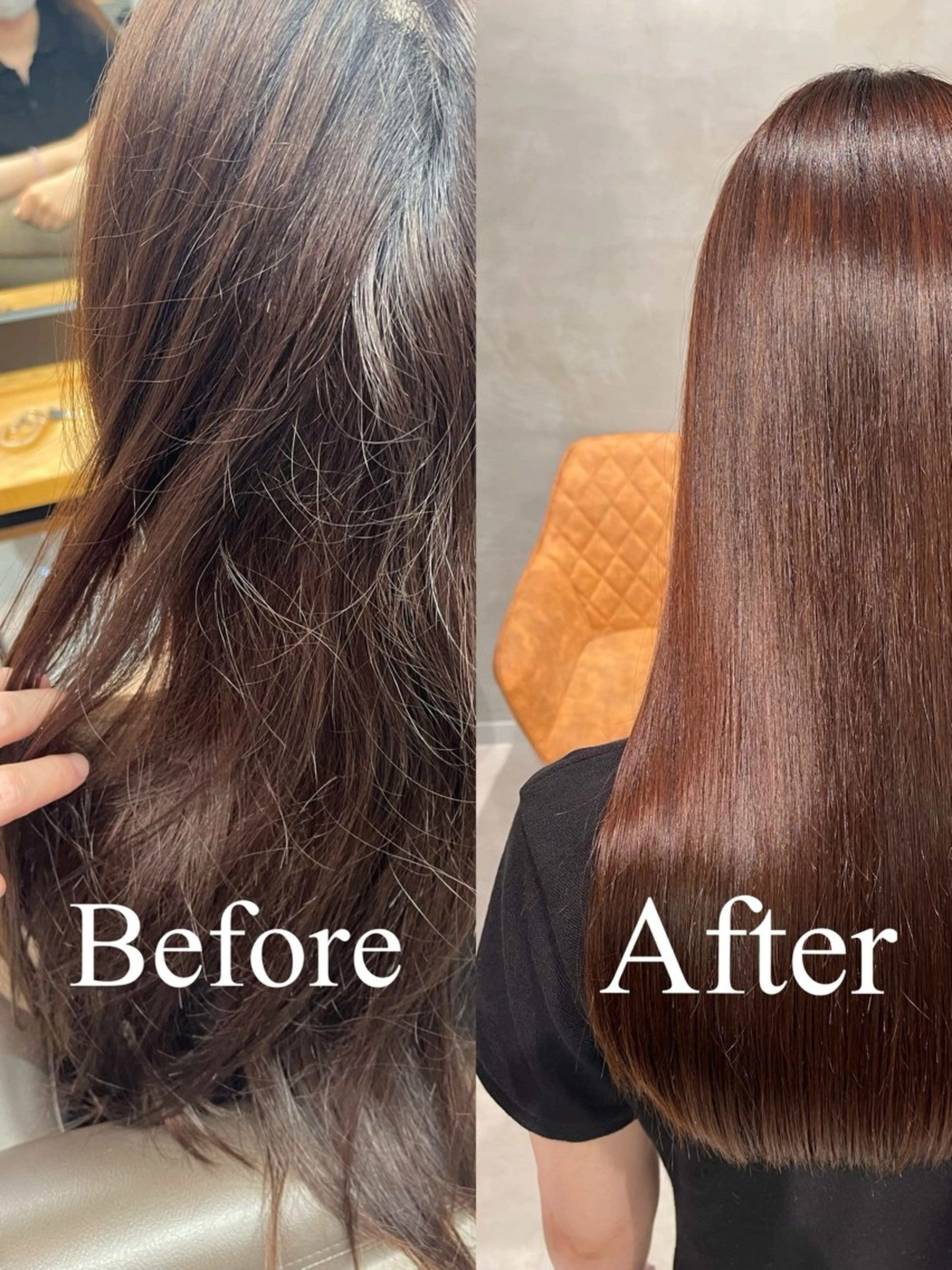 ロング パーマ くせ毛 縮毛矯正 縮毛矯正 charm《銀座》 ヘアセット/縮毛矯正のヘアスタイル