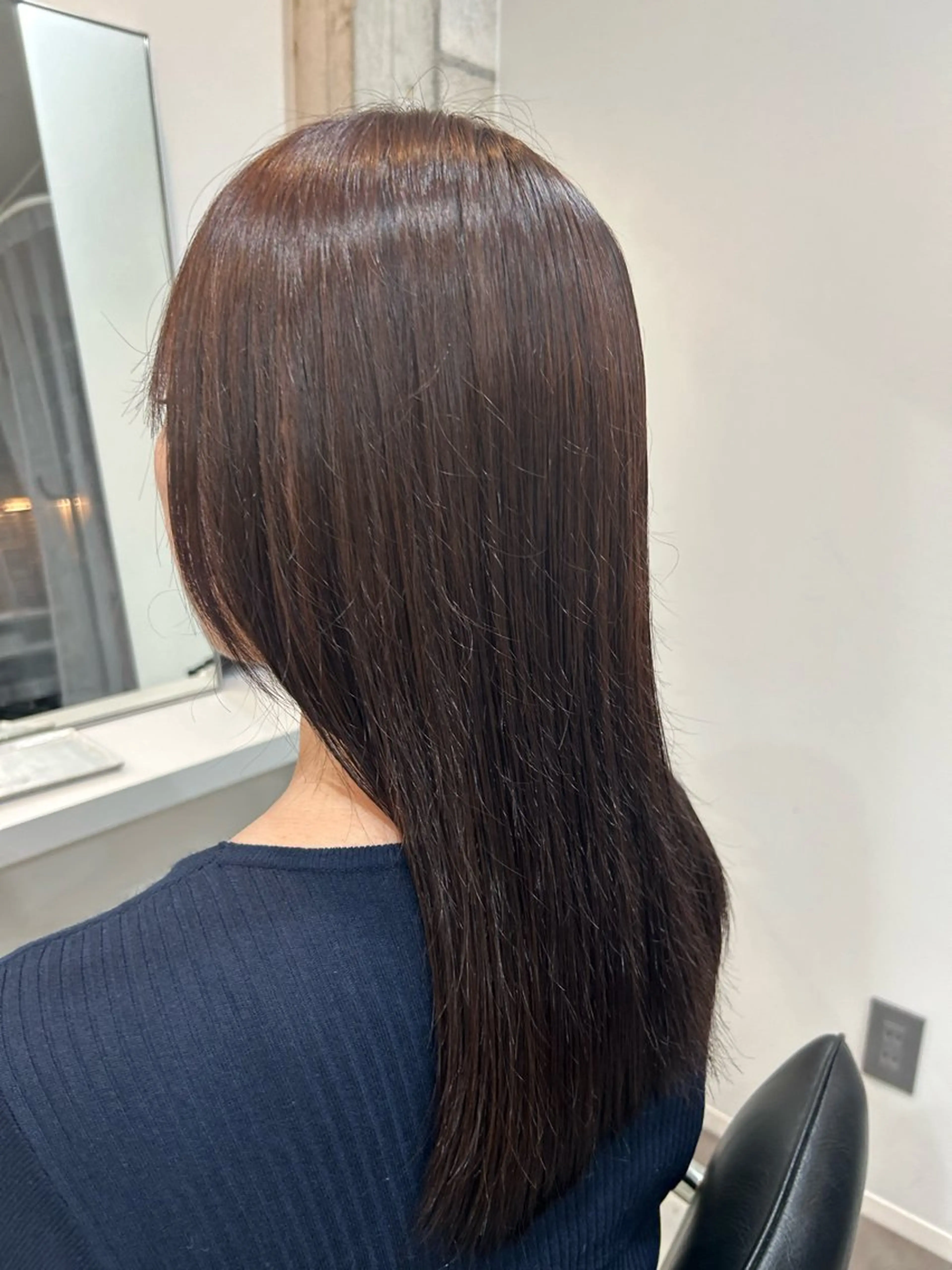 ロング カラー ブラウンカラー レッドカラー レッドブラウン 🌊インナーカラー 🐬櫻井海星のヘアスタイル