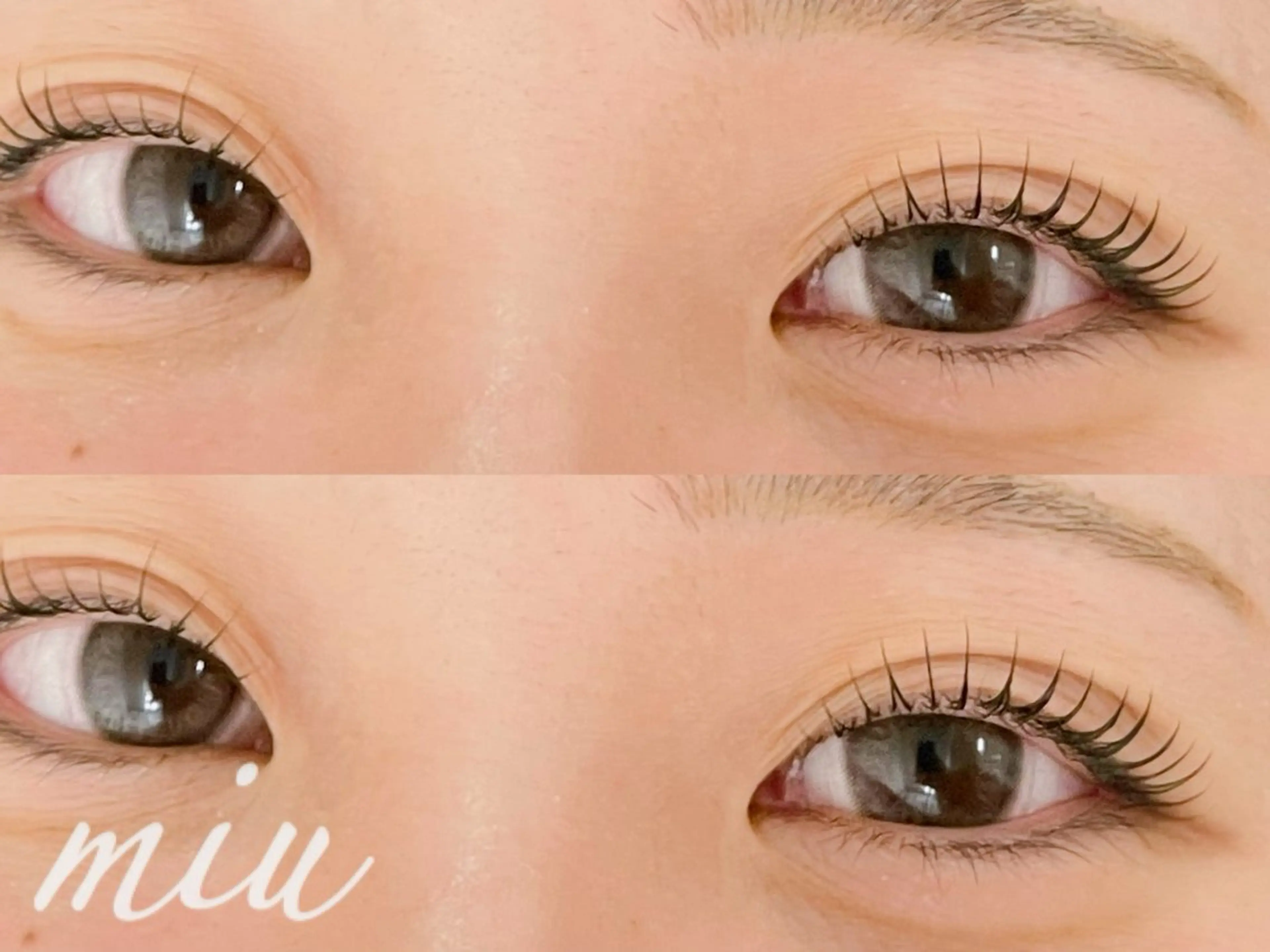 マツエク・マツパ 一重×まつ毛パーマ マツパ miunail Minamiのマツエク・マツパデザイン