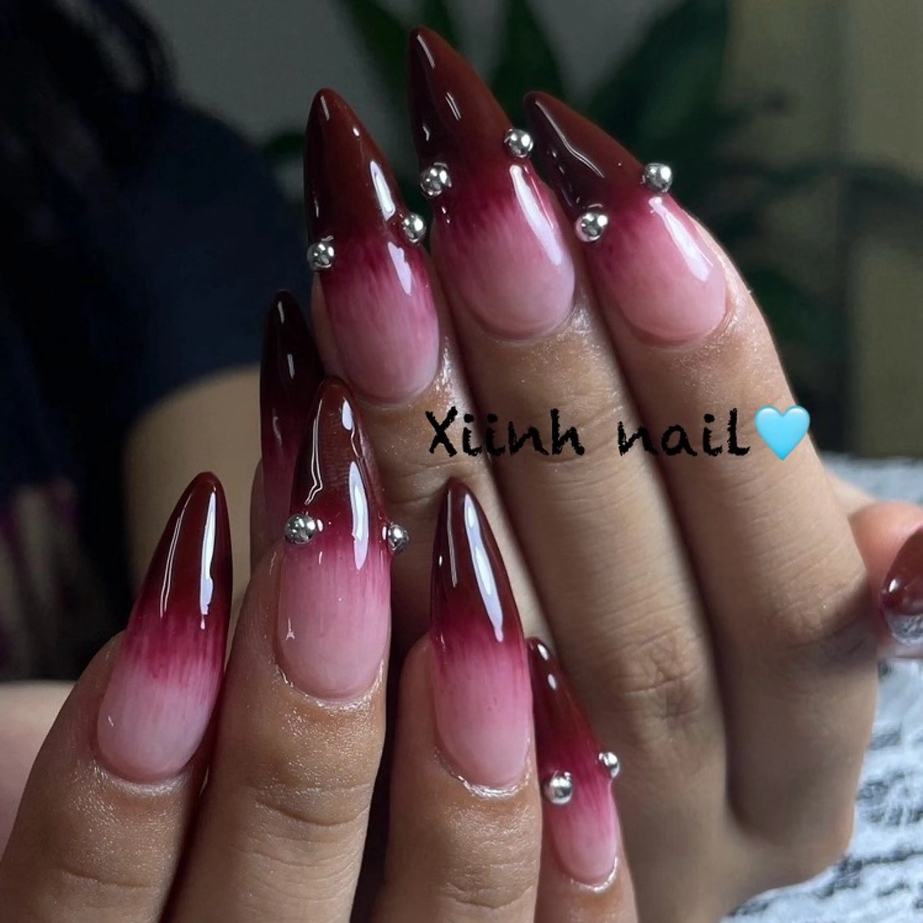 ネイル チークネイル 桜ネイル フットネイル フレンチネイル ジェルネイル XIINH NAIL SALONのネイルデザイン