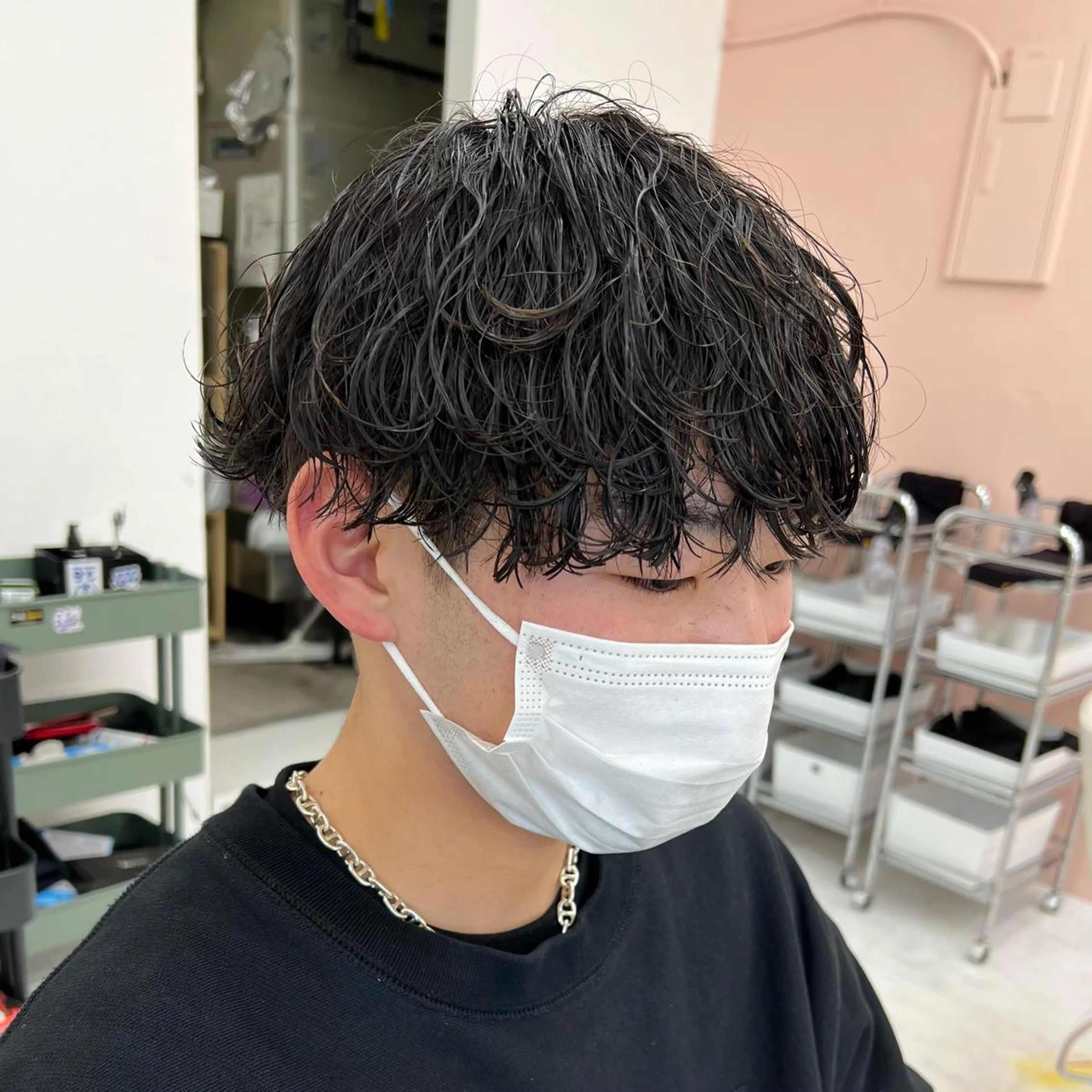 カット＋波巻きパーマの写真