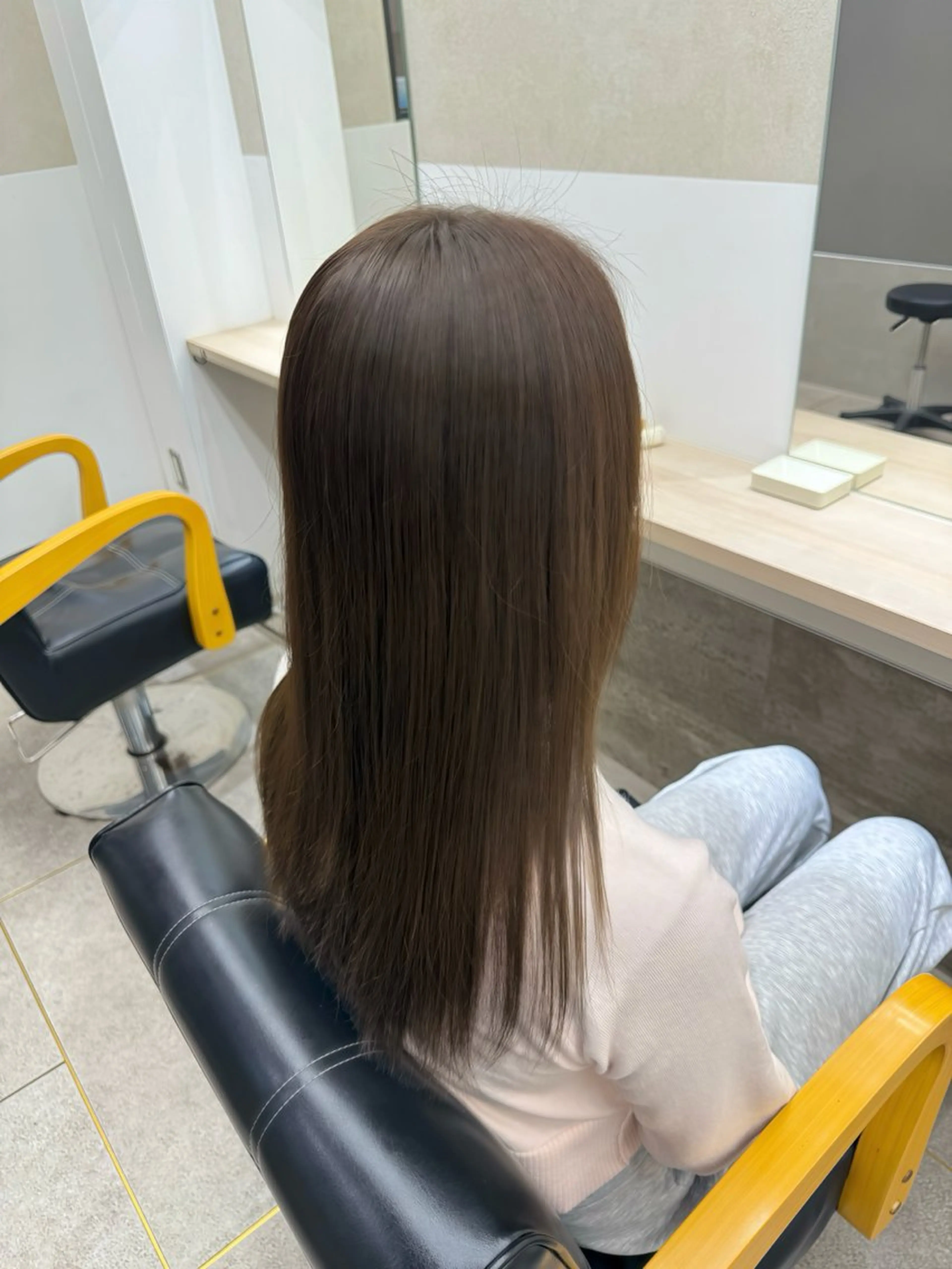 セミロング カット ヘアカラー トリートメント GiseL 博多 ほのかのヘアスタイル