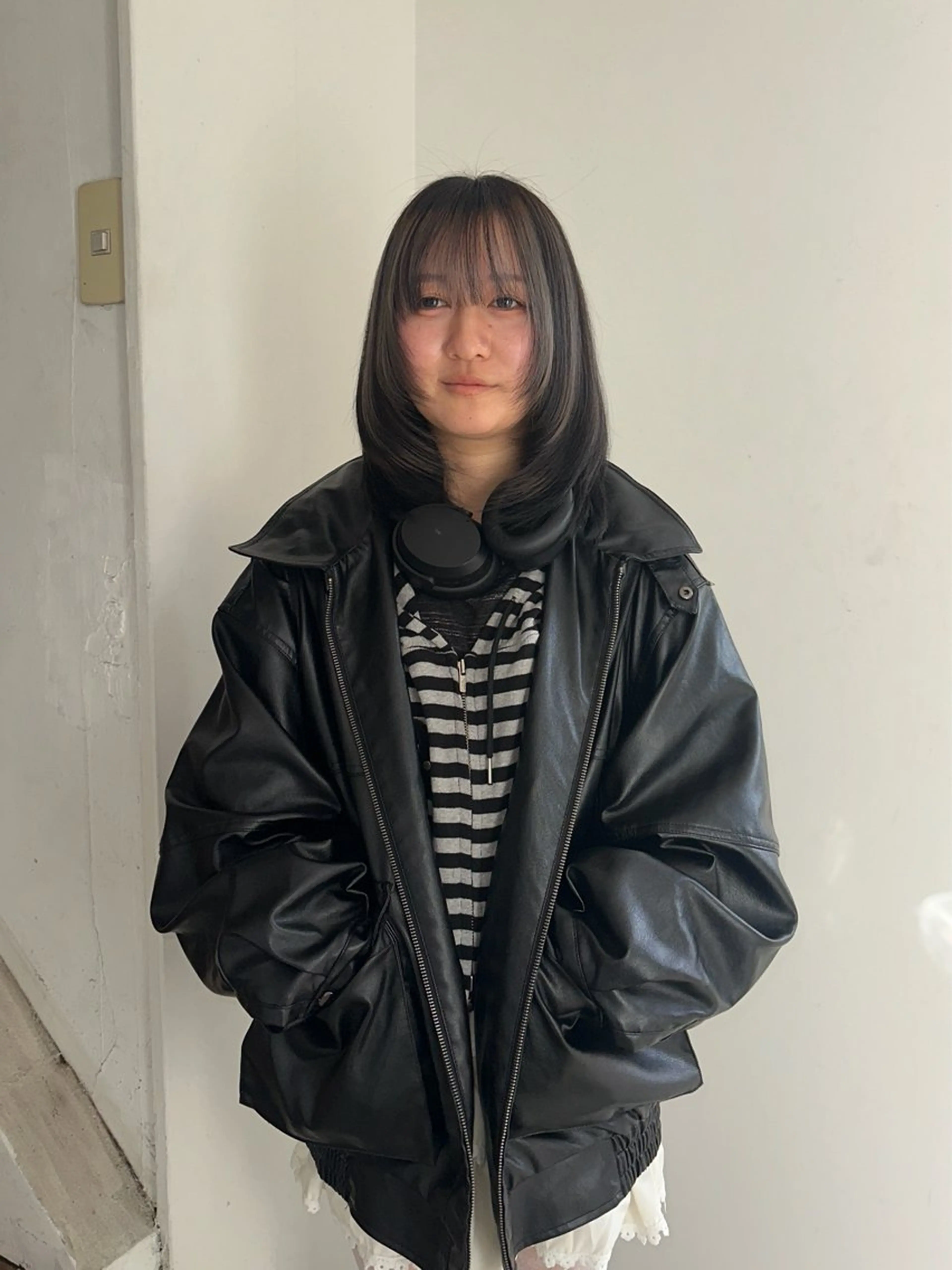 ミディアム カラー カット ヘアカラー トリートメント 松本 雪愛のヘアスタイル