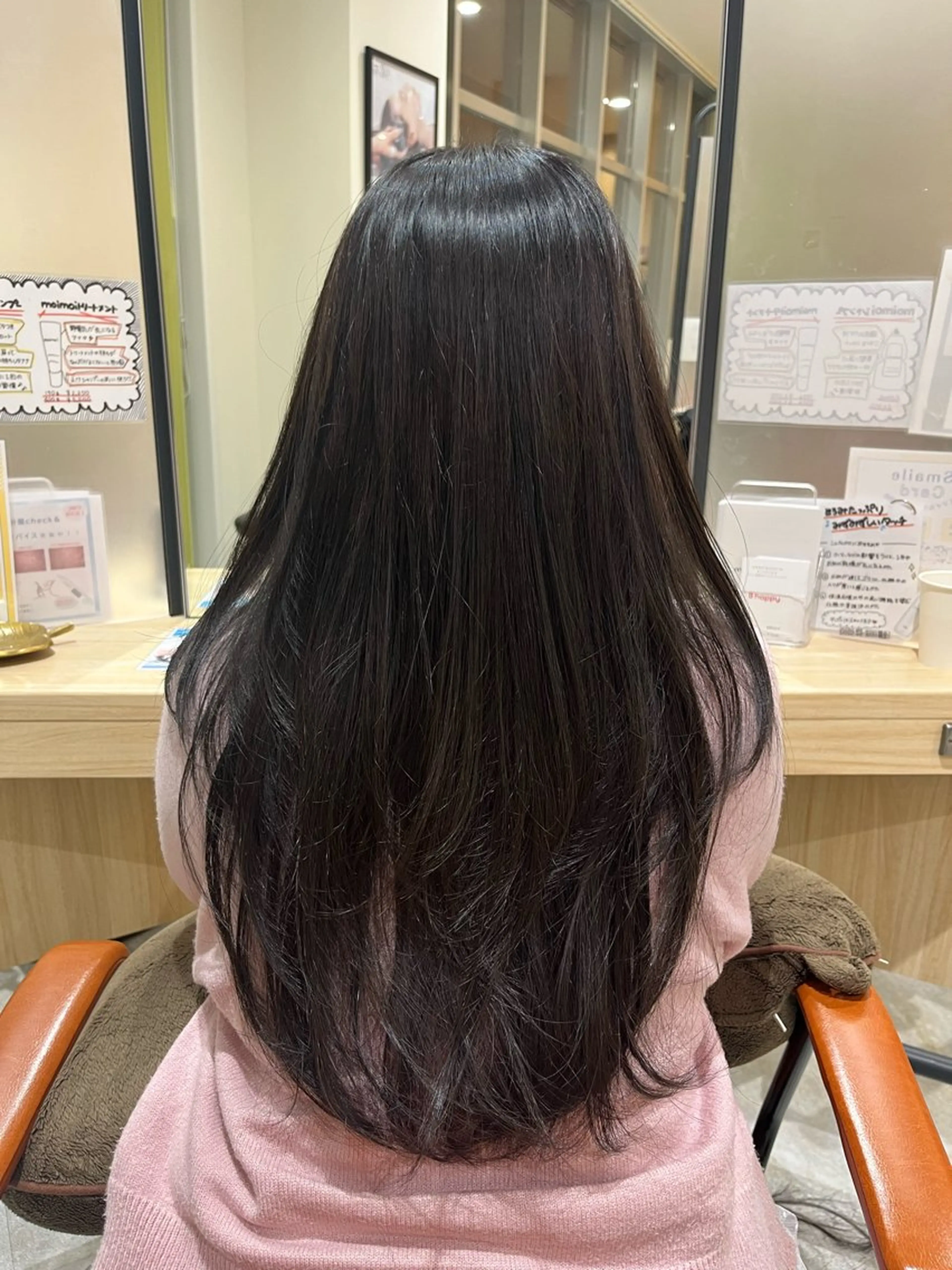 ロング レイヤーカット 無料カットモデル ✂︎いおん✂︎のヘアスタイル