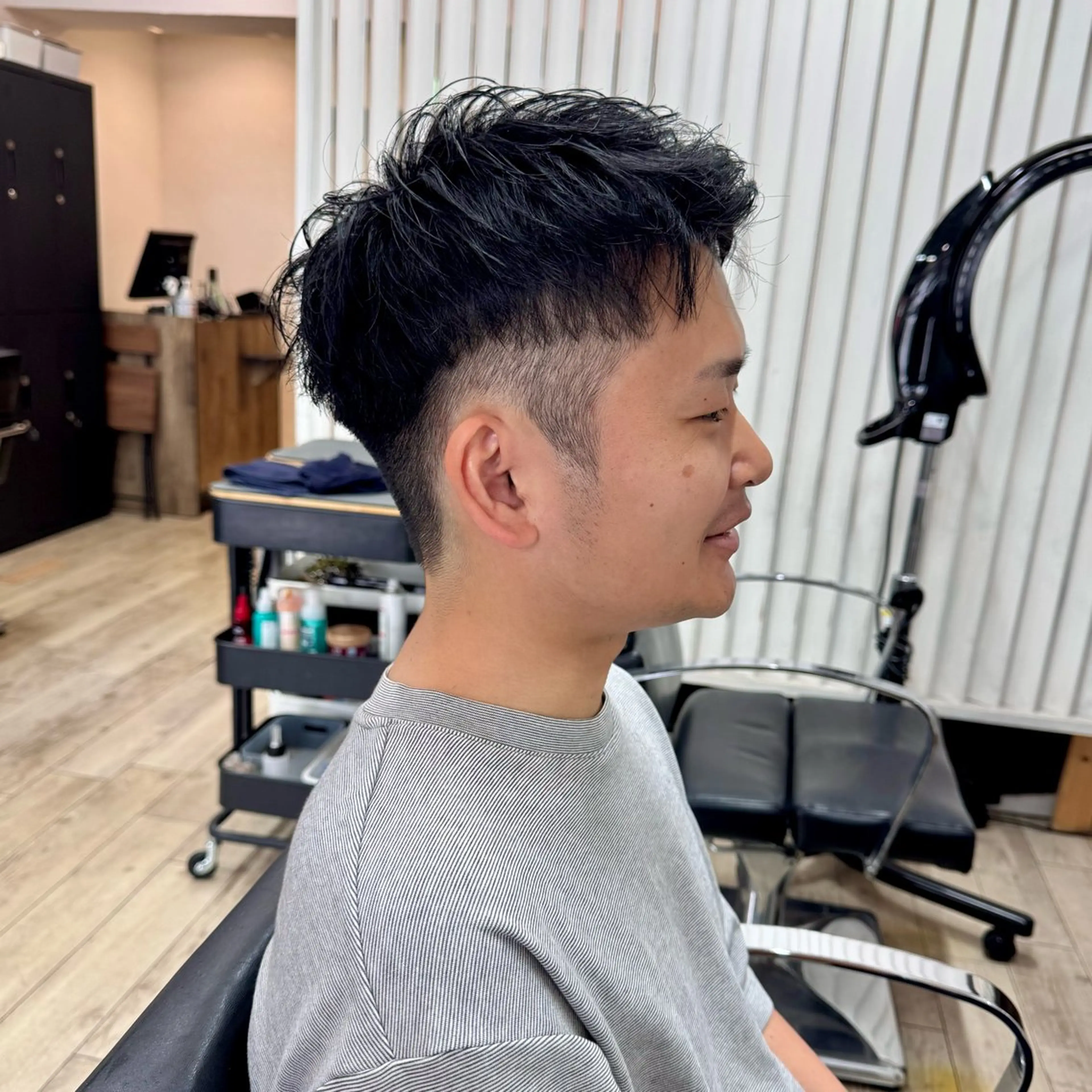 ショート メンズ アップバング メンズ就活ヘア メンズパーマ メンズショート スパイキーショート 【池袋/スパイキー ショート】ⓝⓘⓜⓤのヘアスタイル