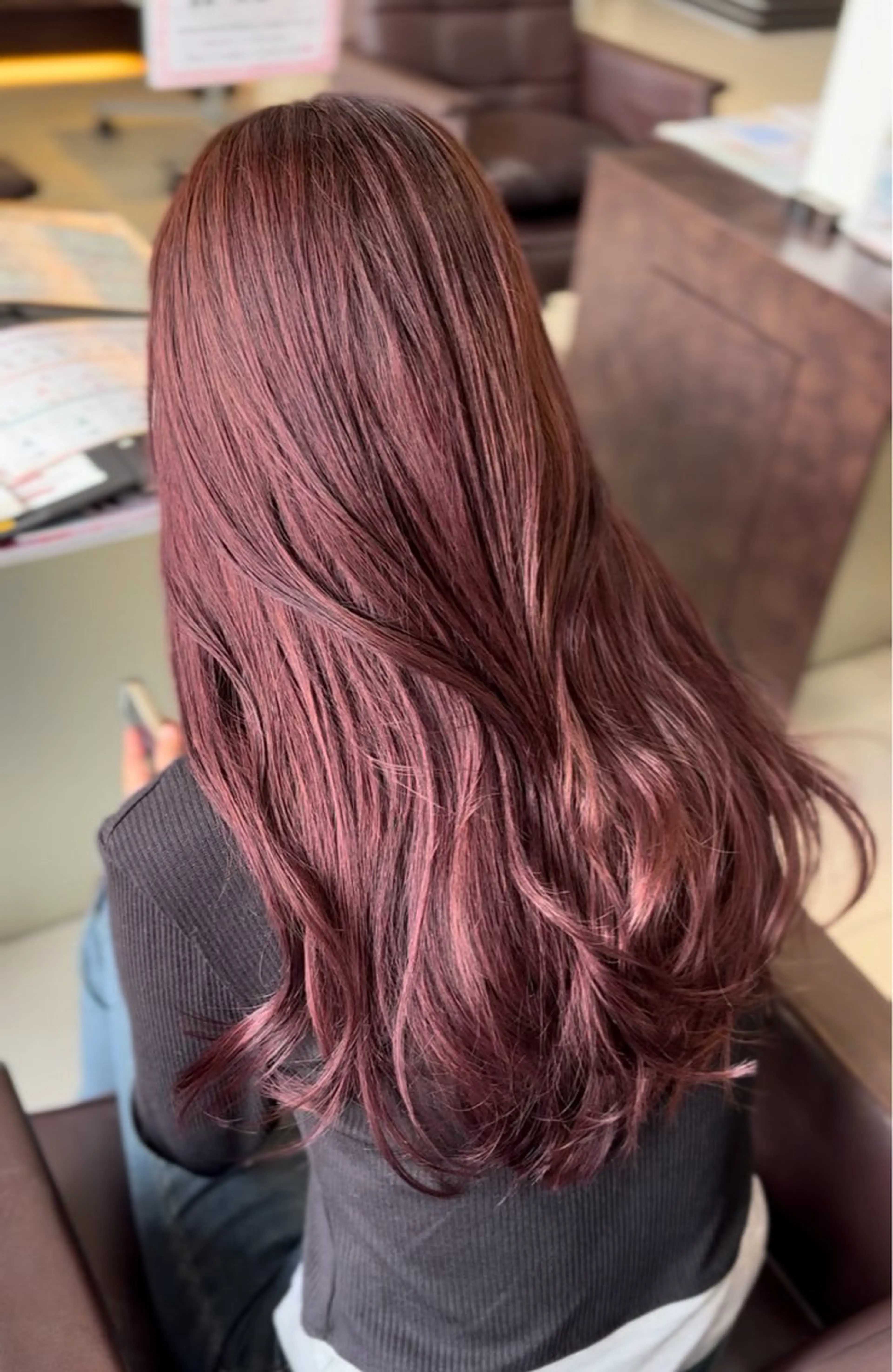 ロング カラー ブラウンカラー ヘアカラー ゆあ🤎暖色系🍊 レイヤーカット🪽のヘアスタイル