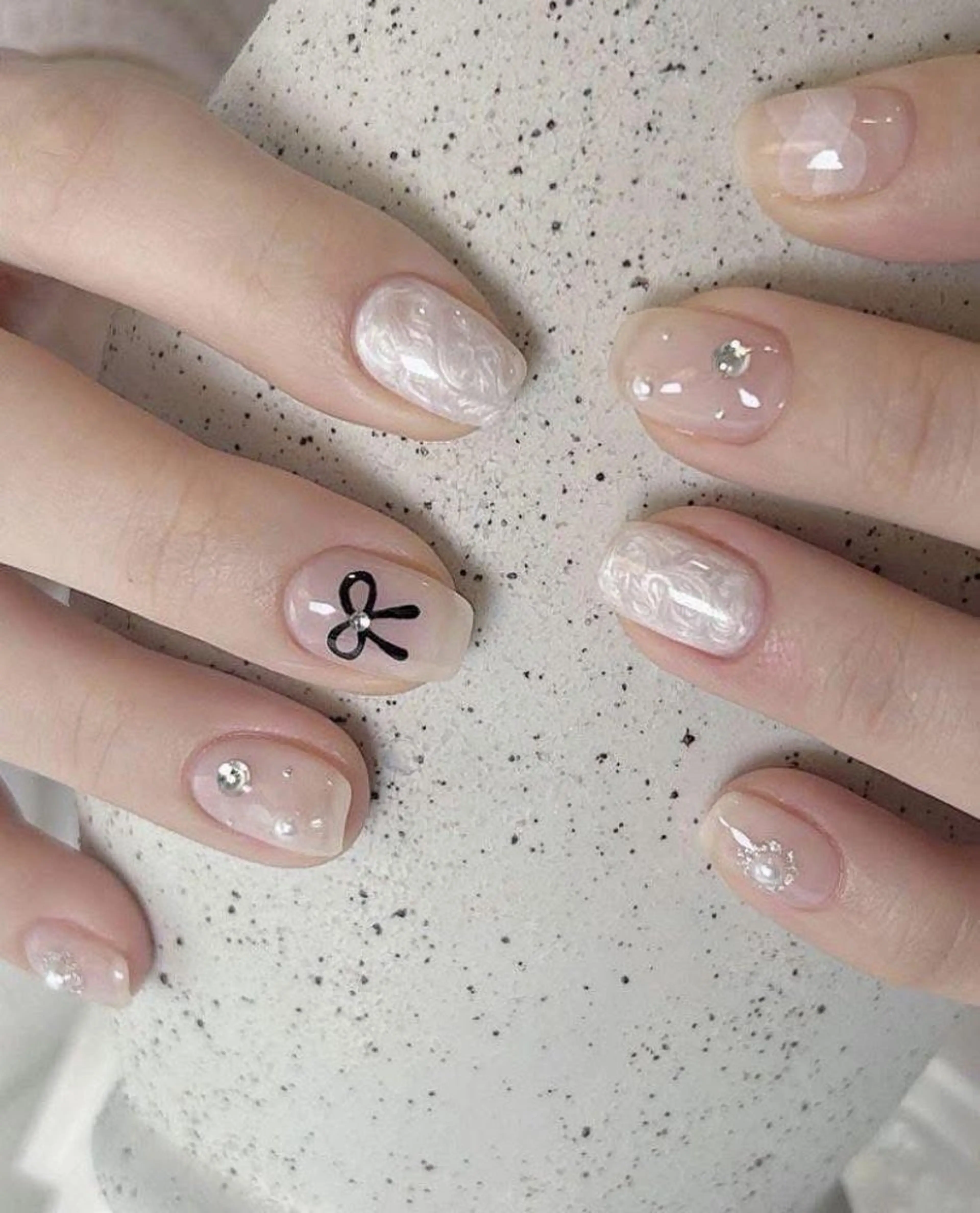 ネイル アートネイル 長さ出し ジェルネイル マグネットネイル ニュアンスネイル ハンドネイル Cloudy Chan Nailのネイルデザイン