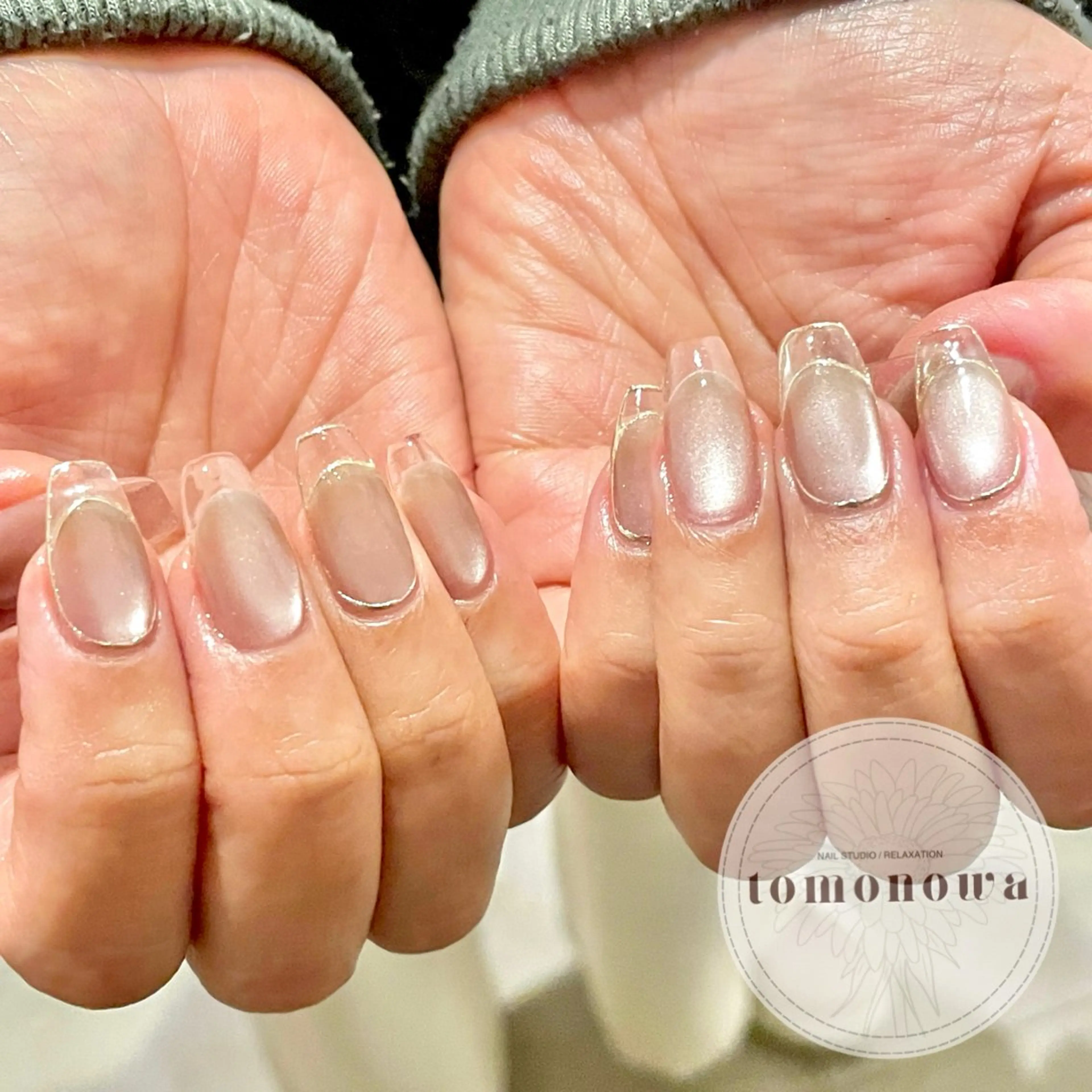 ネイル アートネイル クリアネイル フレンチネイル ミラーネイル e miのネイルデザイン