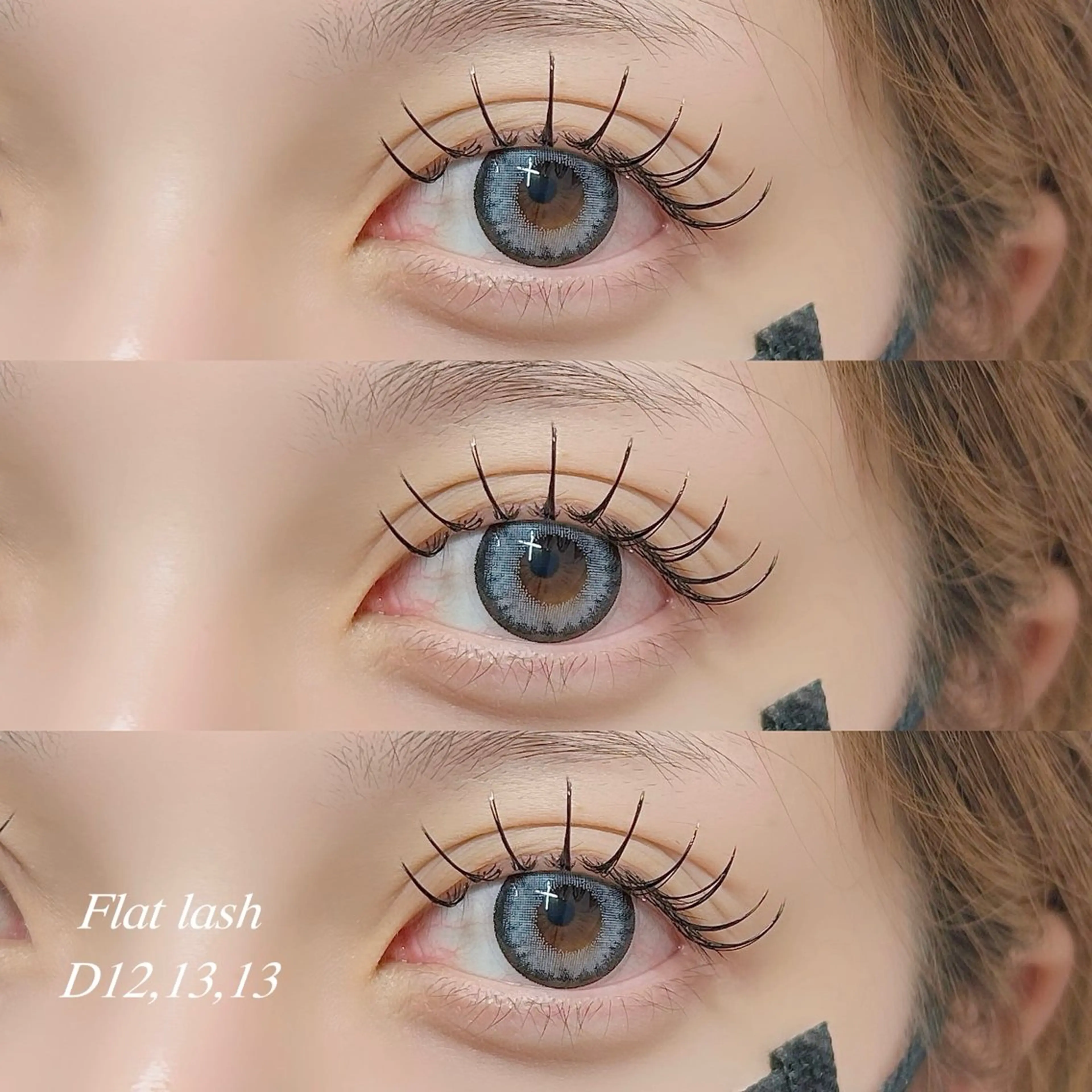 マツエク・マツパ 束感まつ毛 フラットラッシュ GARDEN 姫路のマツエク・マツパデザイン