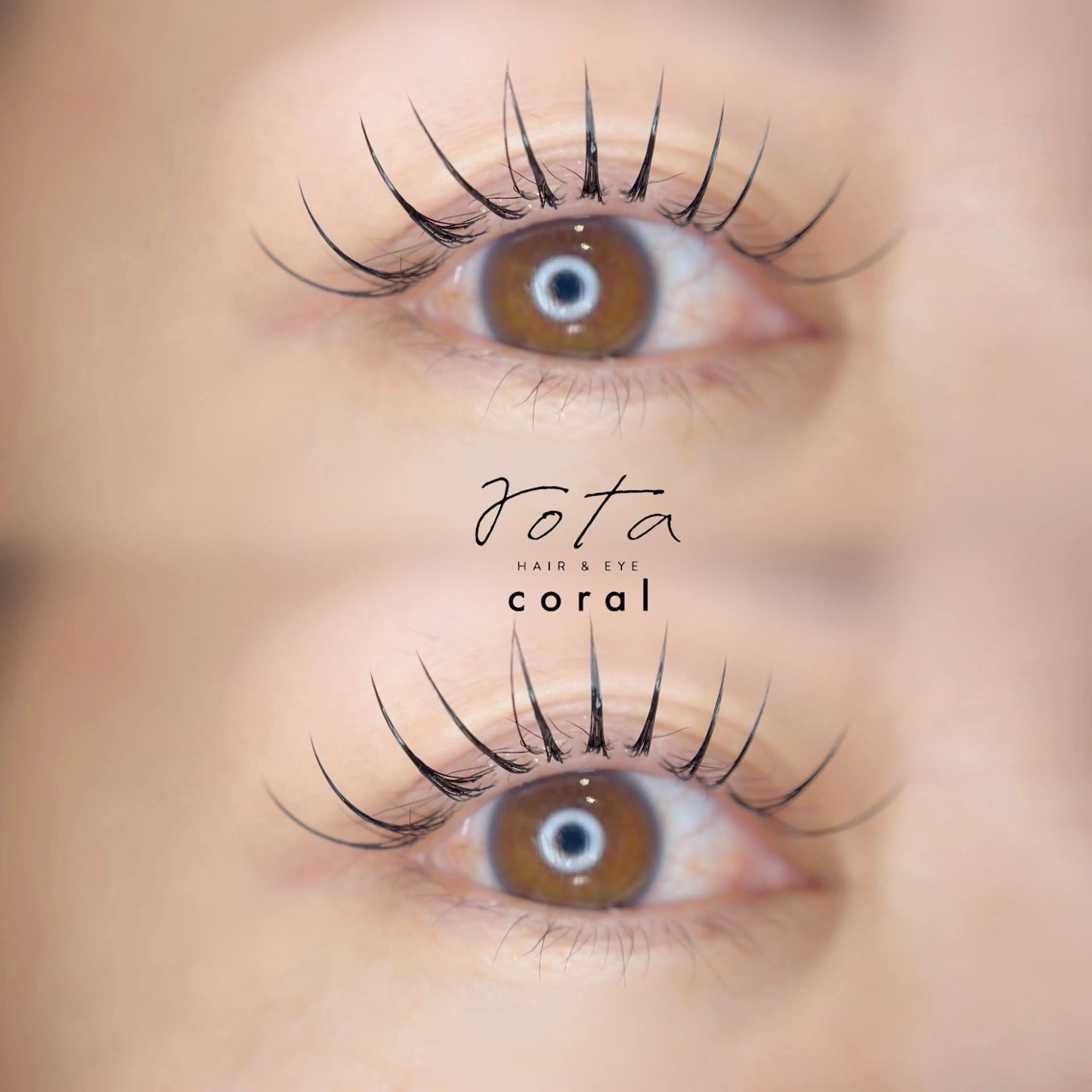 マツエク・マツパ Cカール キュート フラットラッシュ マツエク ゆら🫧rota coral🫧のマツエク・マツパデザイン