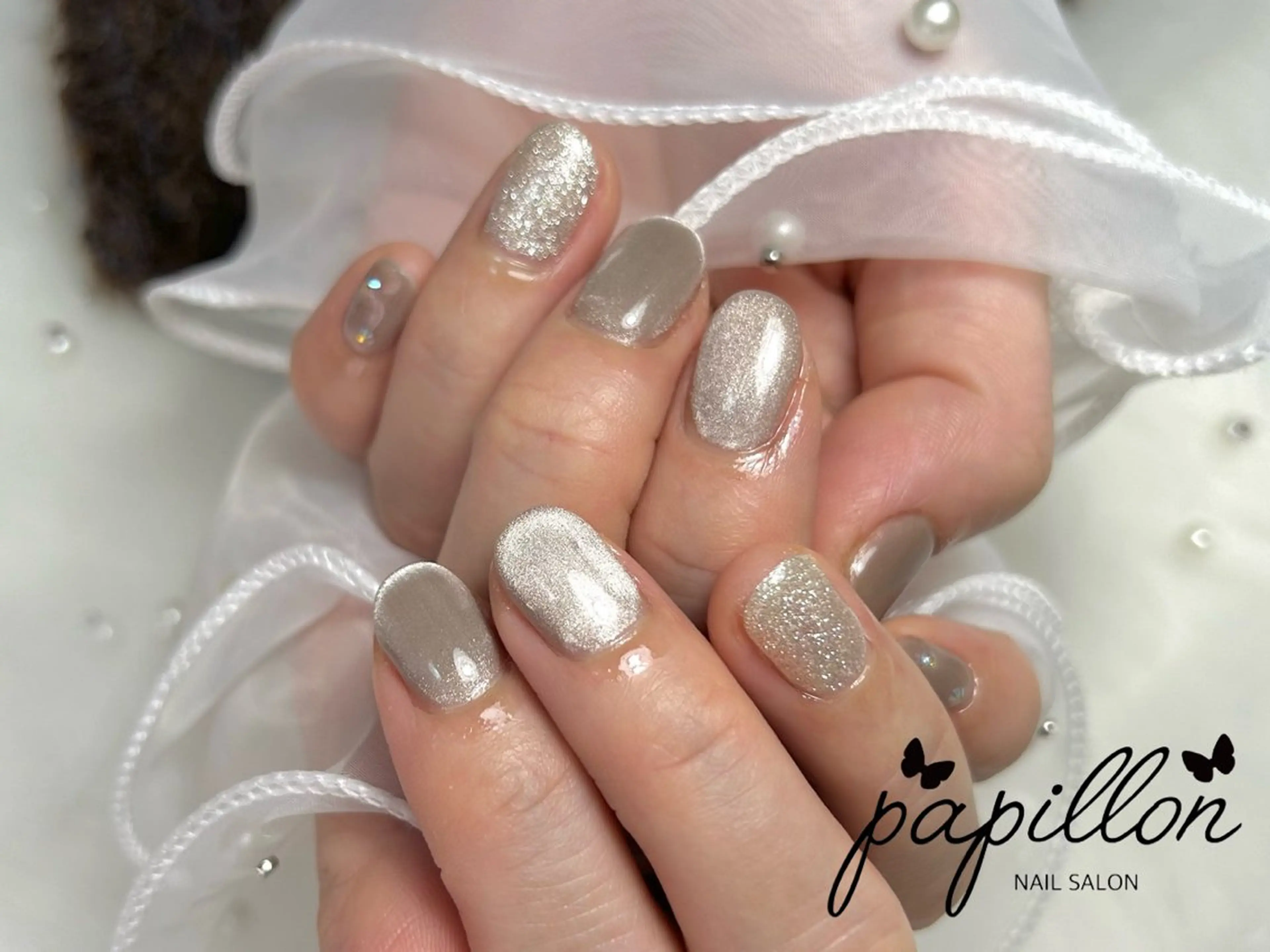 ネイル マグネットネイル NAILSALON papillonのネイルデザイン