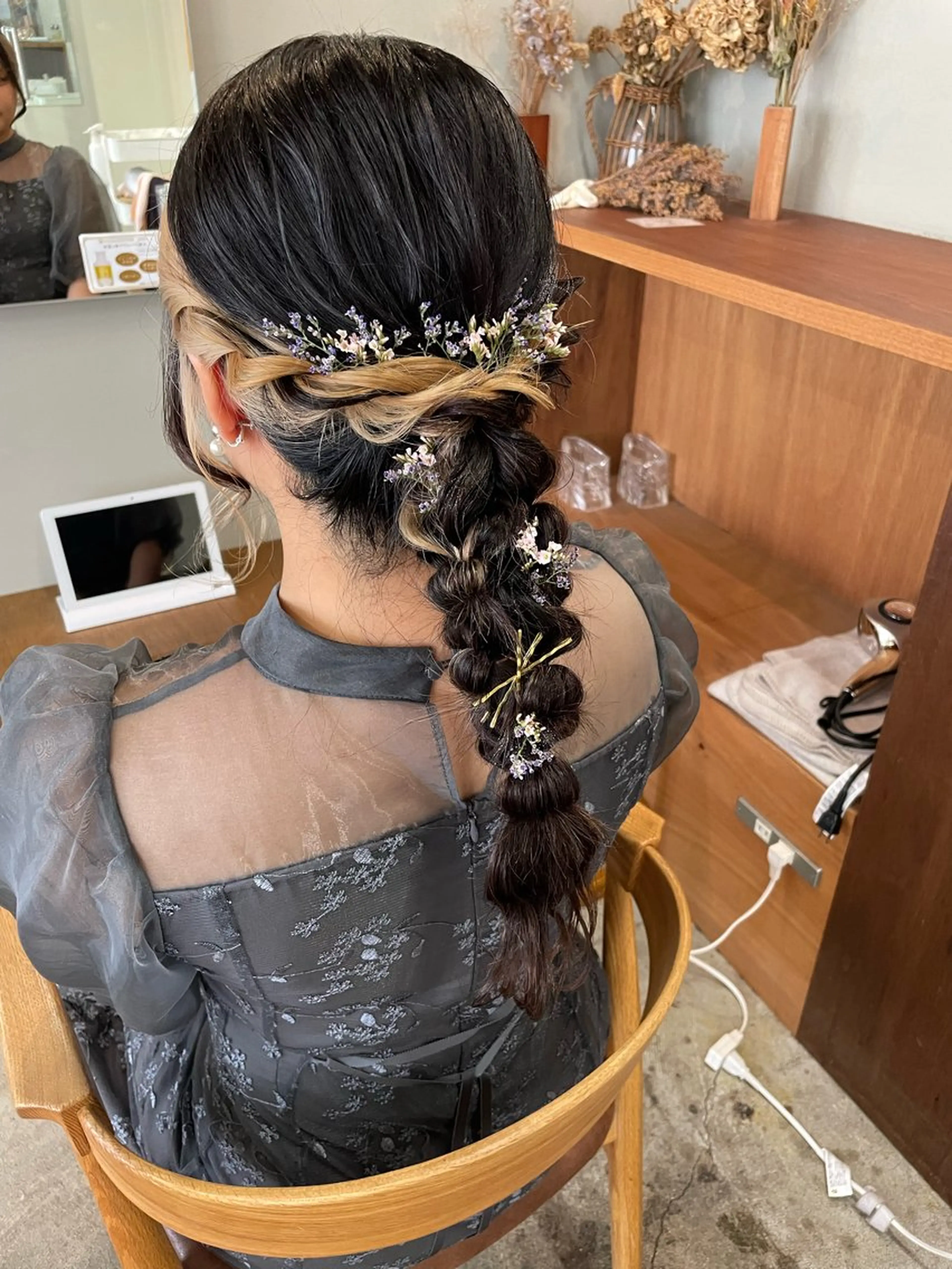 ロング カラー ヘアアレンジ 山下 悠月のヘアスタイル