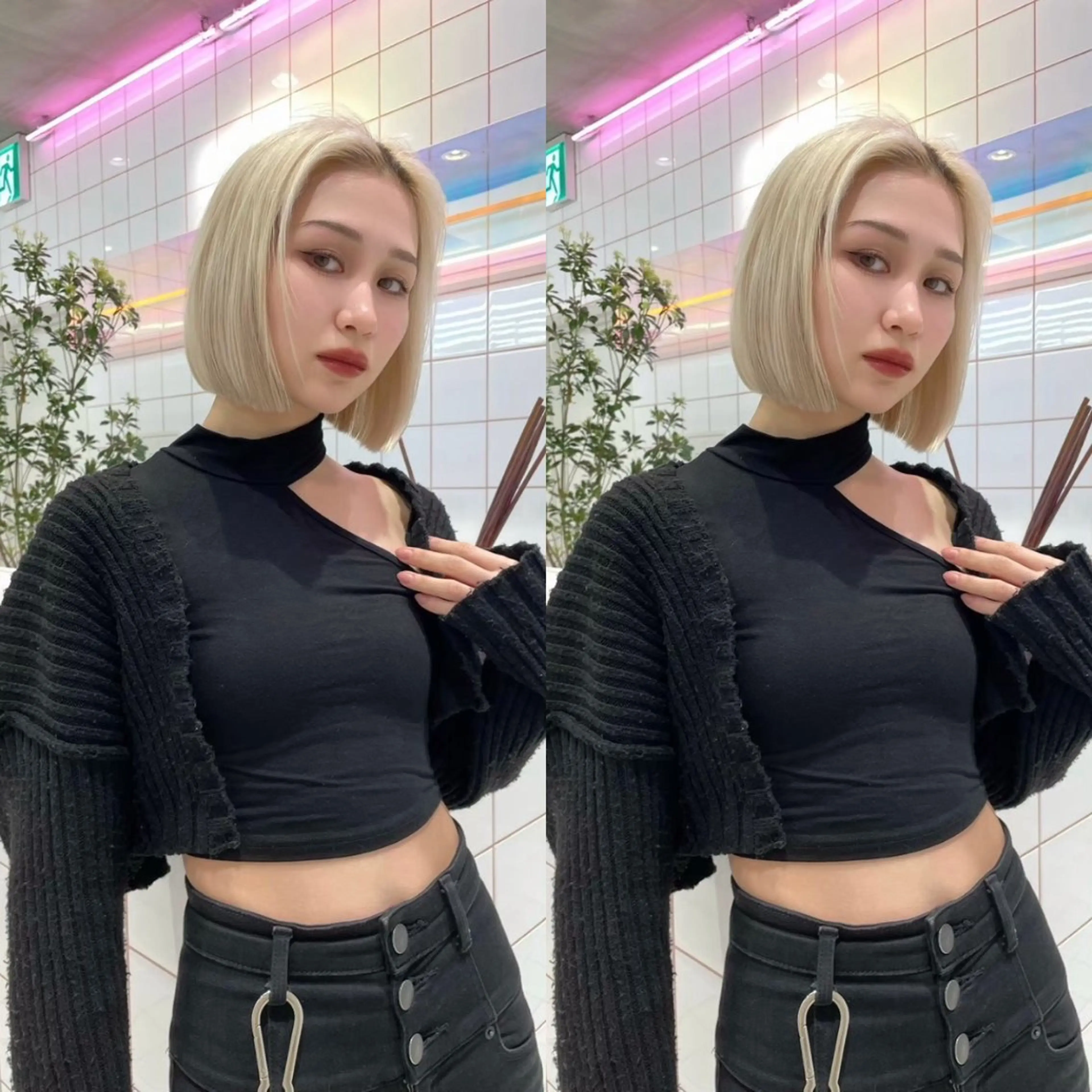 ショート カラー ハイトーンカラー ボブ ハイトーン/水素 honoka🌺のヘアスタイル