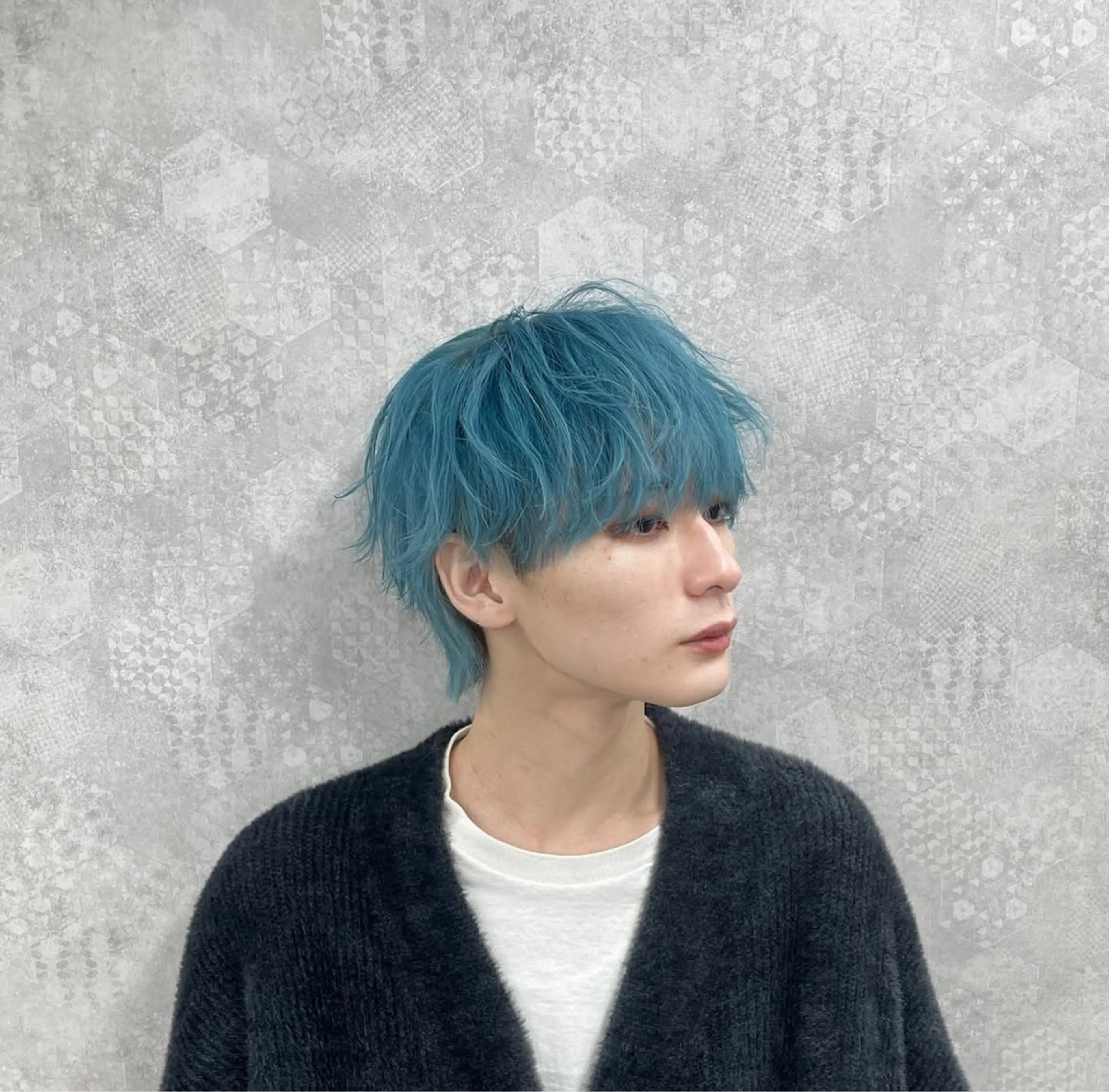 カラー ヘアアレンジ メンズ メンズウルフ🐺♡ ブリーチ♡ヘアメ🎀のヘアスタイル