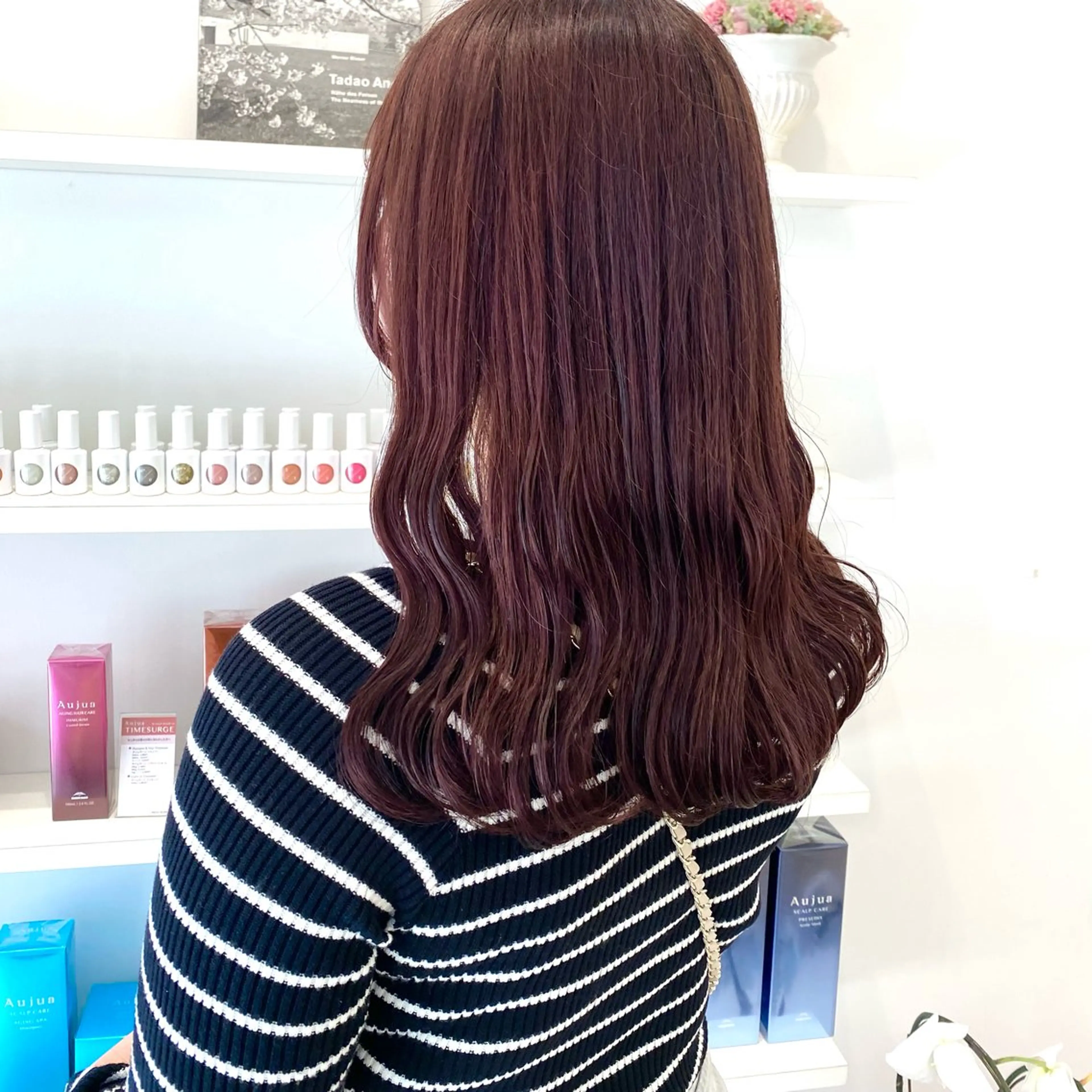 セミロング ピンクラベンダー ParveMix 🪽鳥取彩花のヘアスタイル