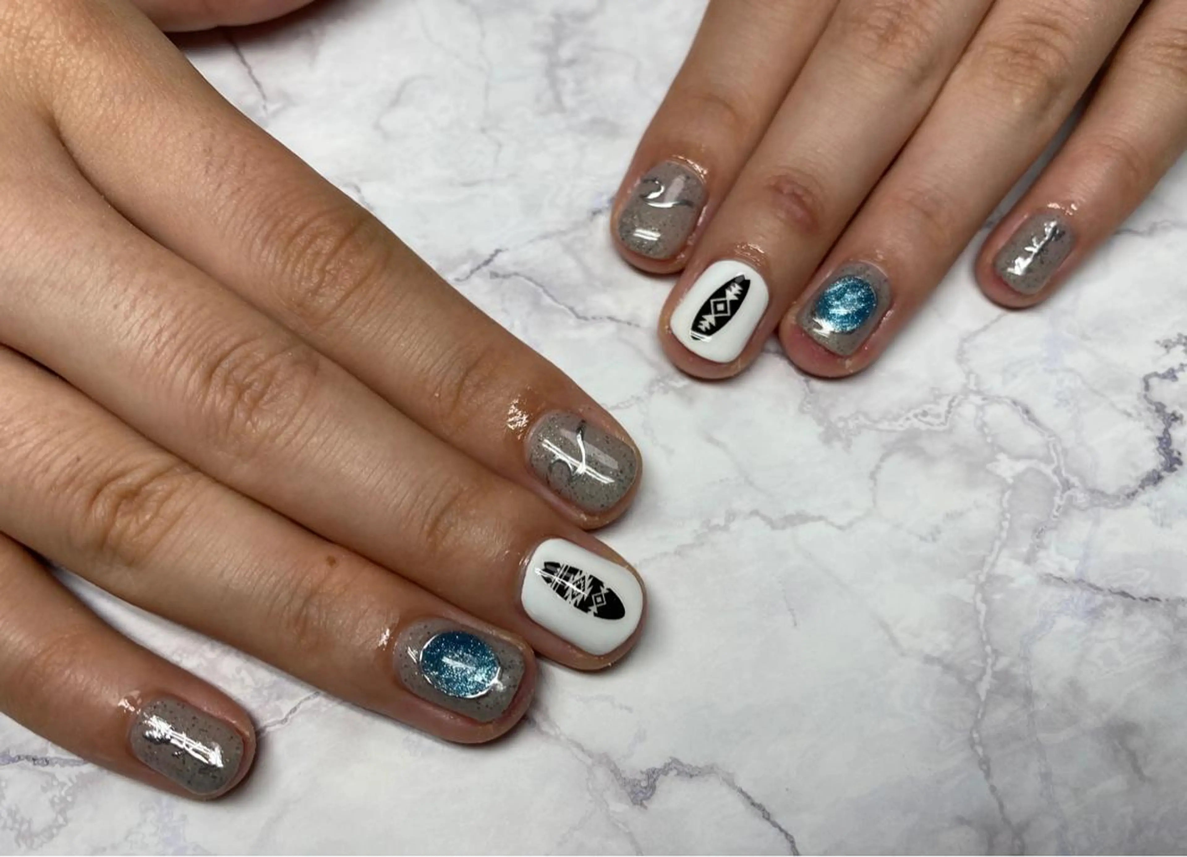 ネイル ハンドネイル Mana‪ ‪·͜· ❤︎‬のネイルデザイン