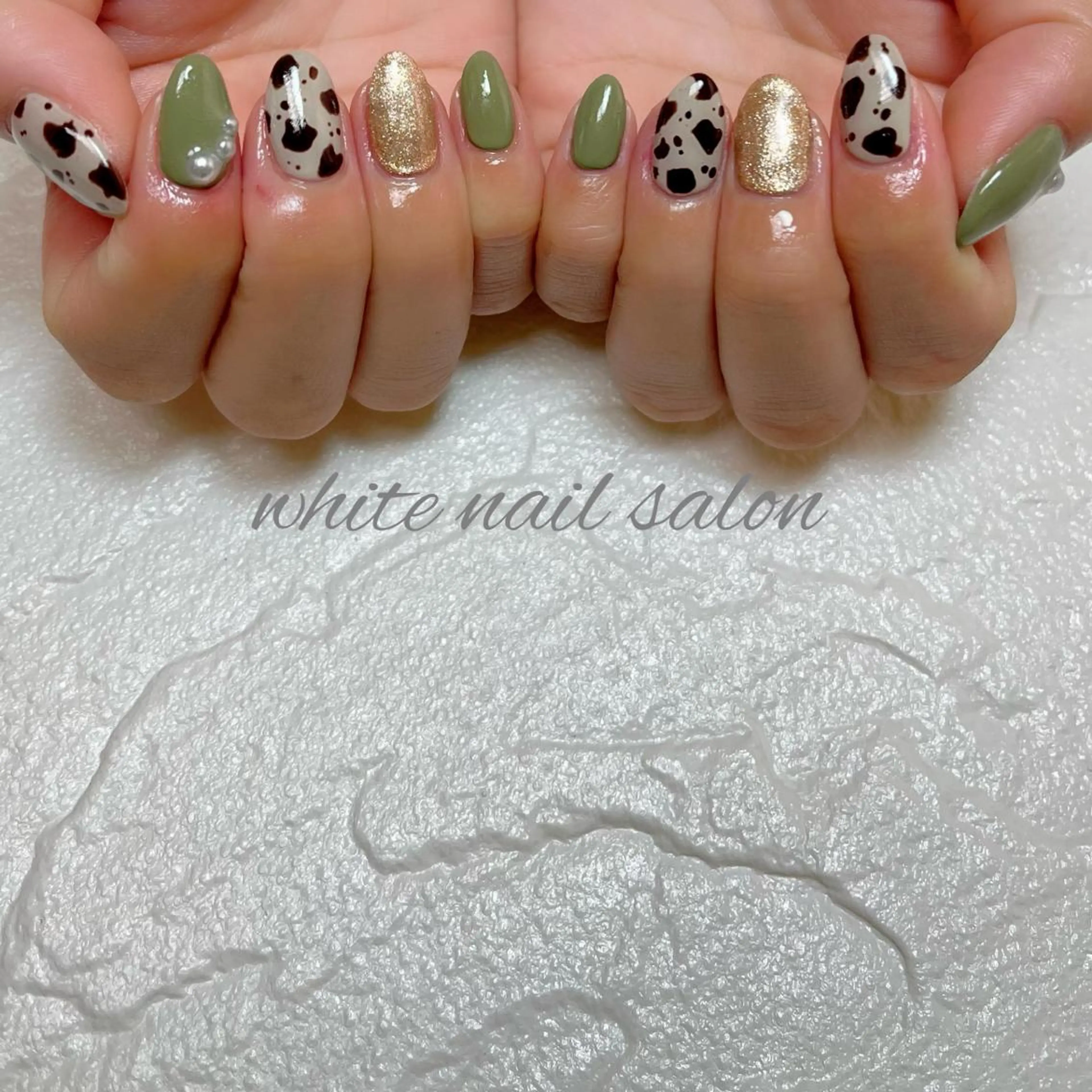 ネイル フットネイル ジェルネイル ハードジェル ラメ(グリッター) 持ち込み ハンドネイル white nail salonのネイルデザイン