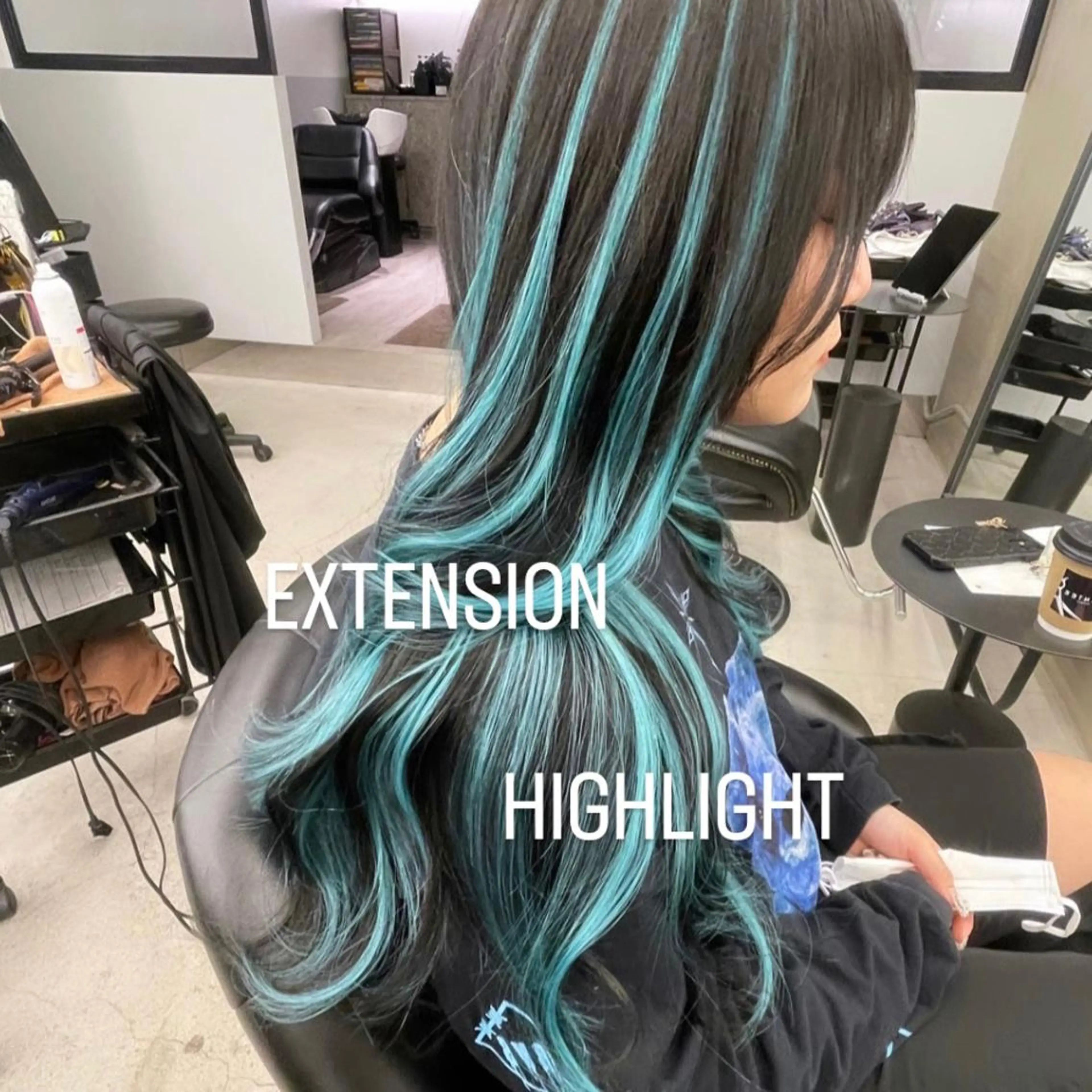 ロング カラー ヘアカラー エクステ エクステ🩵ブリーチ 韓国ヘア🩵KAEのヘアスタイル