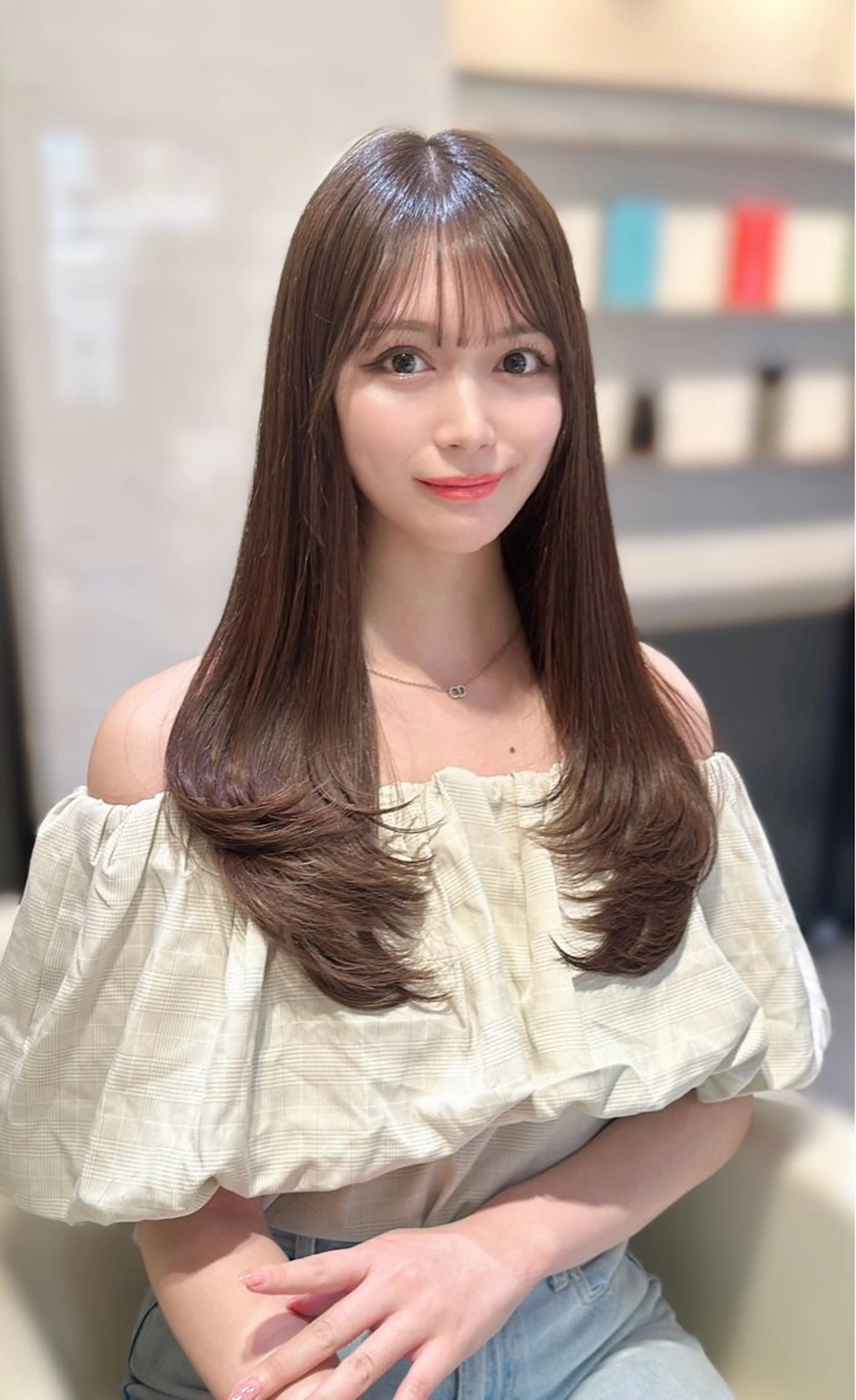 ロング 平尾 樹里のヘアスタイル