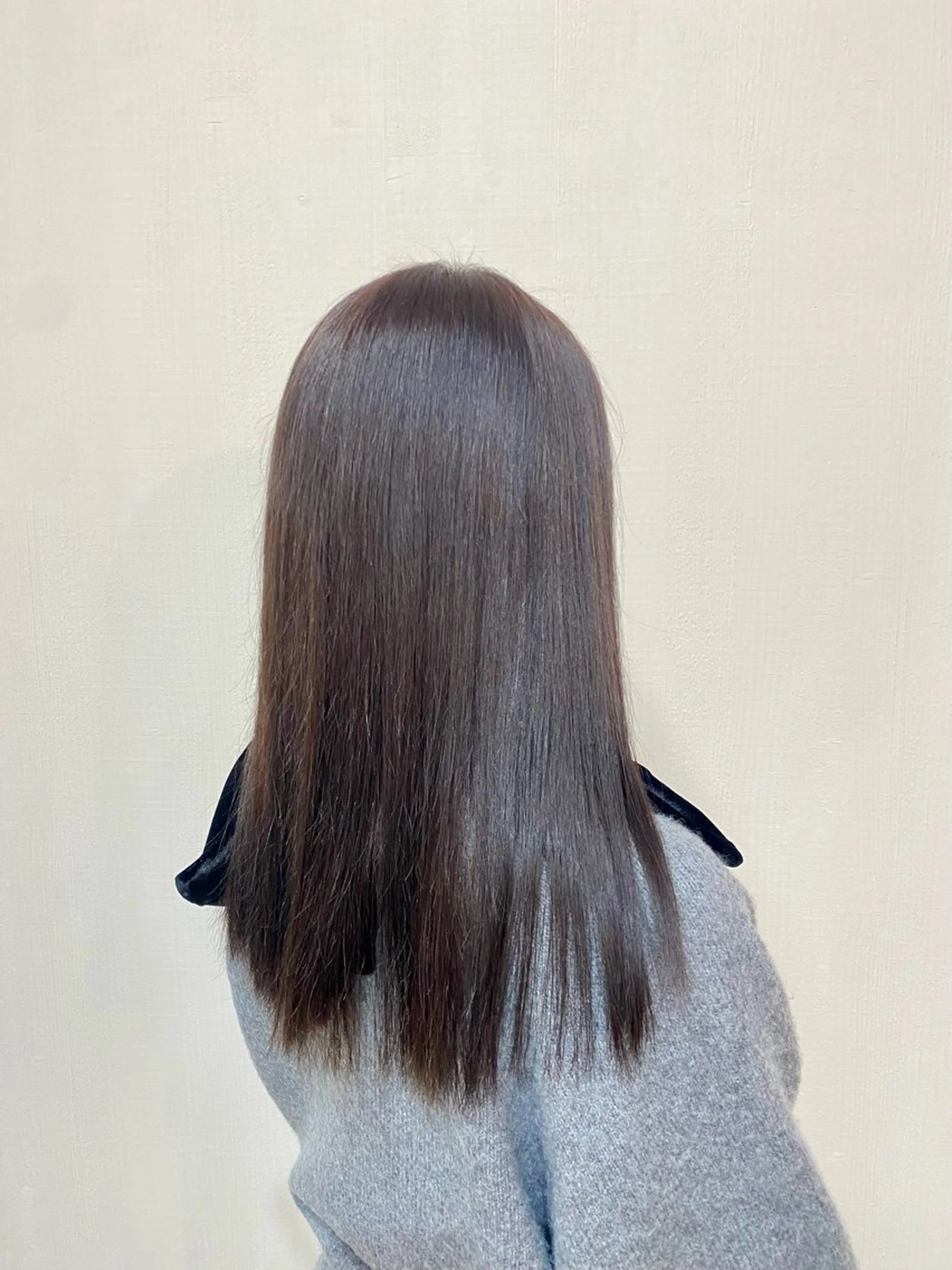 ロング カラー ブラウンカラー ココアブラウン ヘアカラー 杉森 蘭琉のネイルデザイン