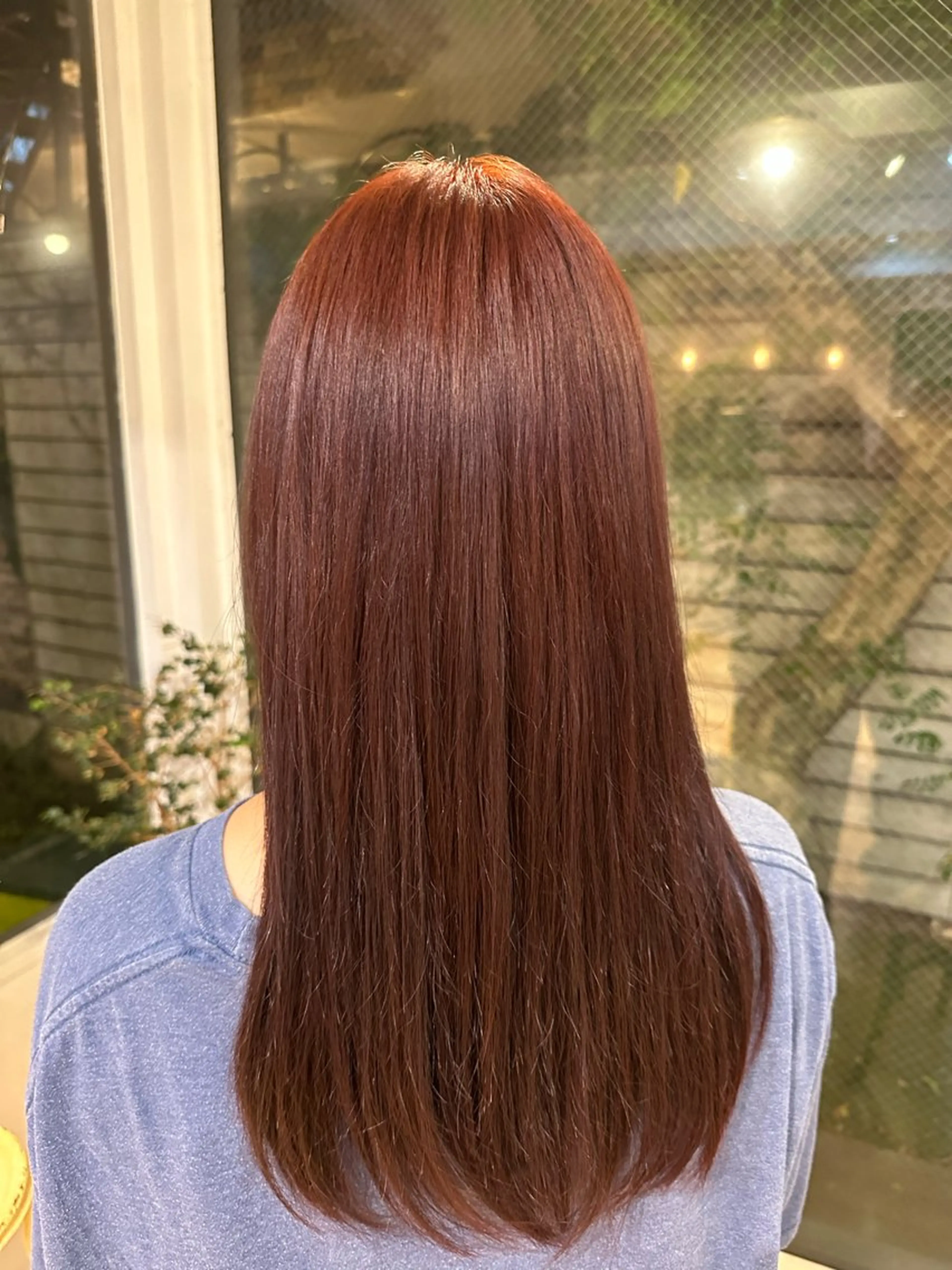 ミディアム カラー 縮毛矯正・透明感 カラー💙acoのヘアスタイル