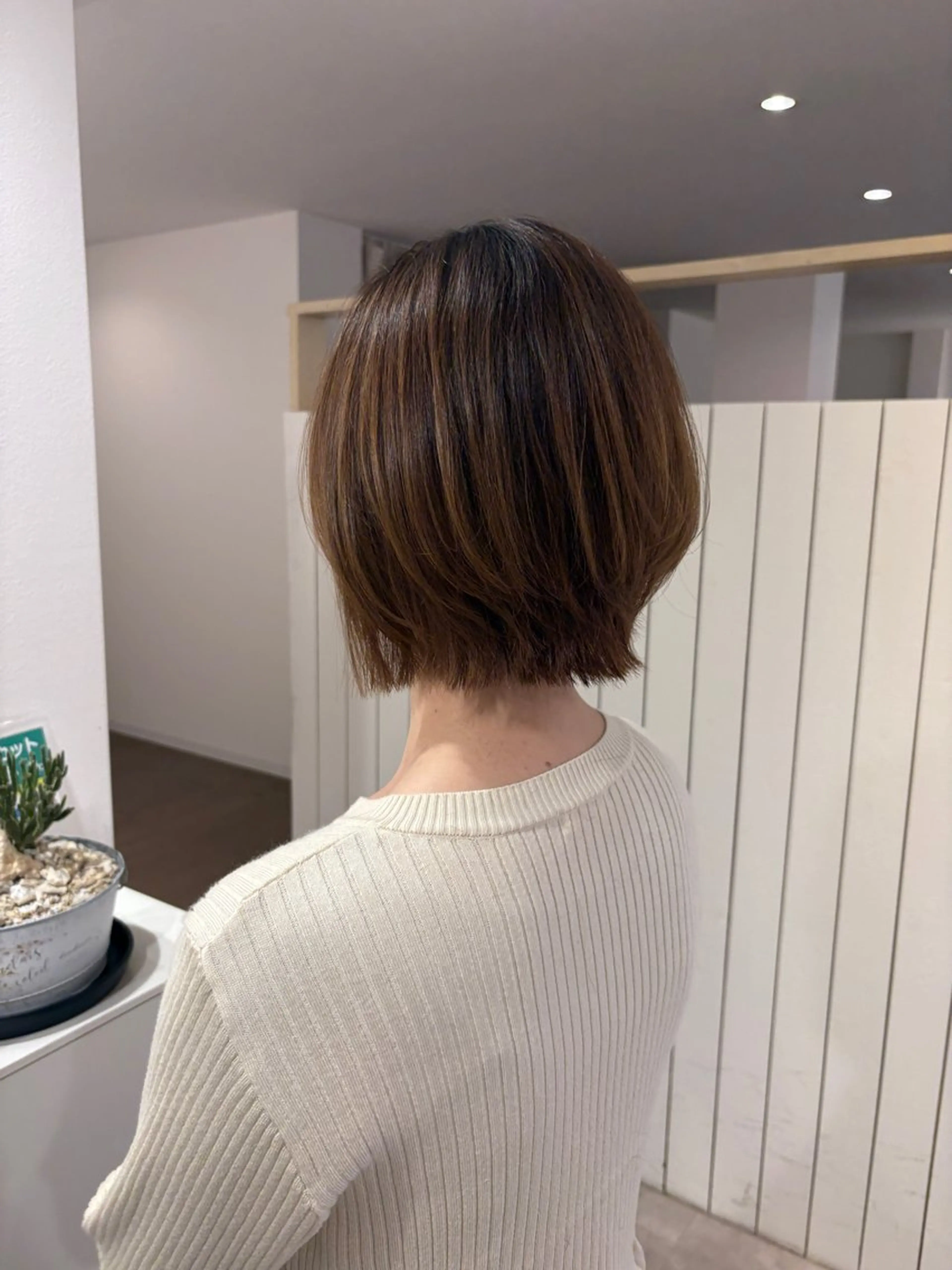 ショート ボブレイヤー ボブ レイヤーカット 新井 美優のヘアスタイル