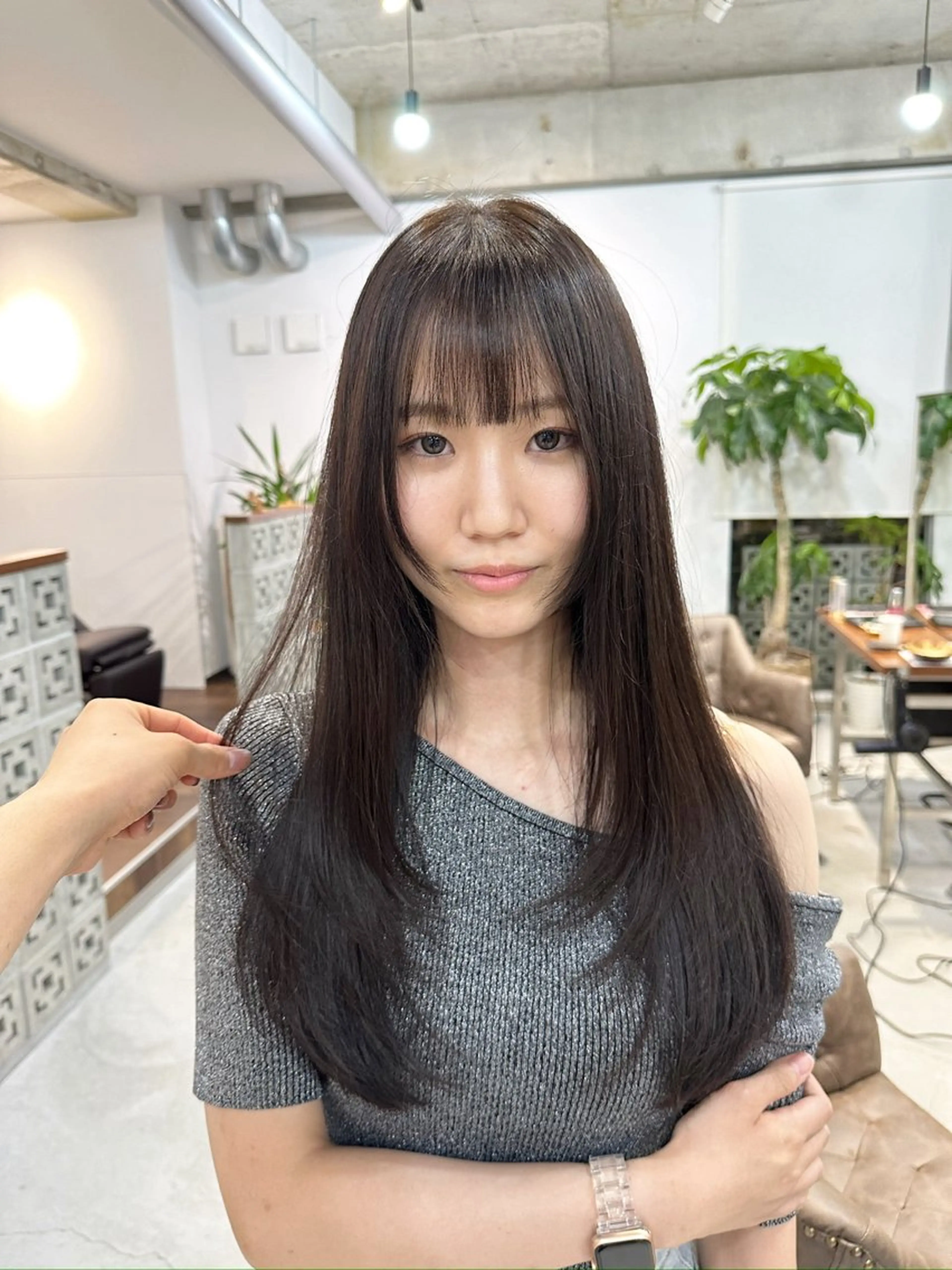 ロング カラー レイヤーカット カット ヘアカラー トリートメント カイリ /レイヤーカットのヘアスタイル