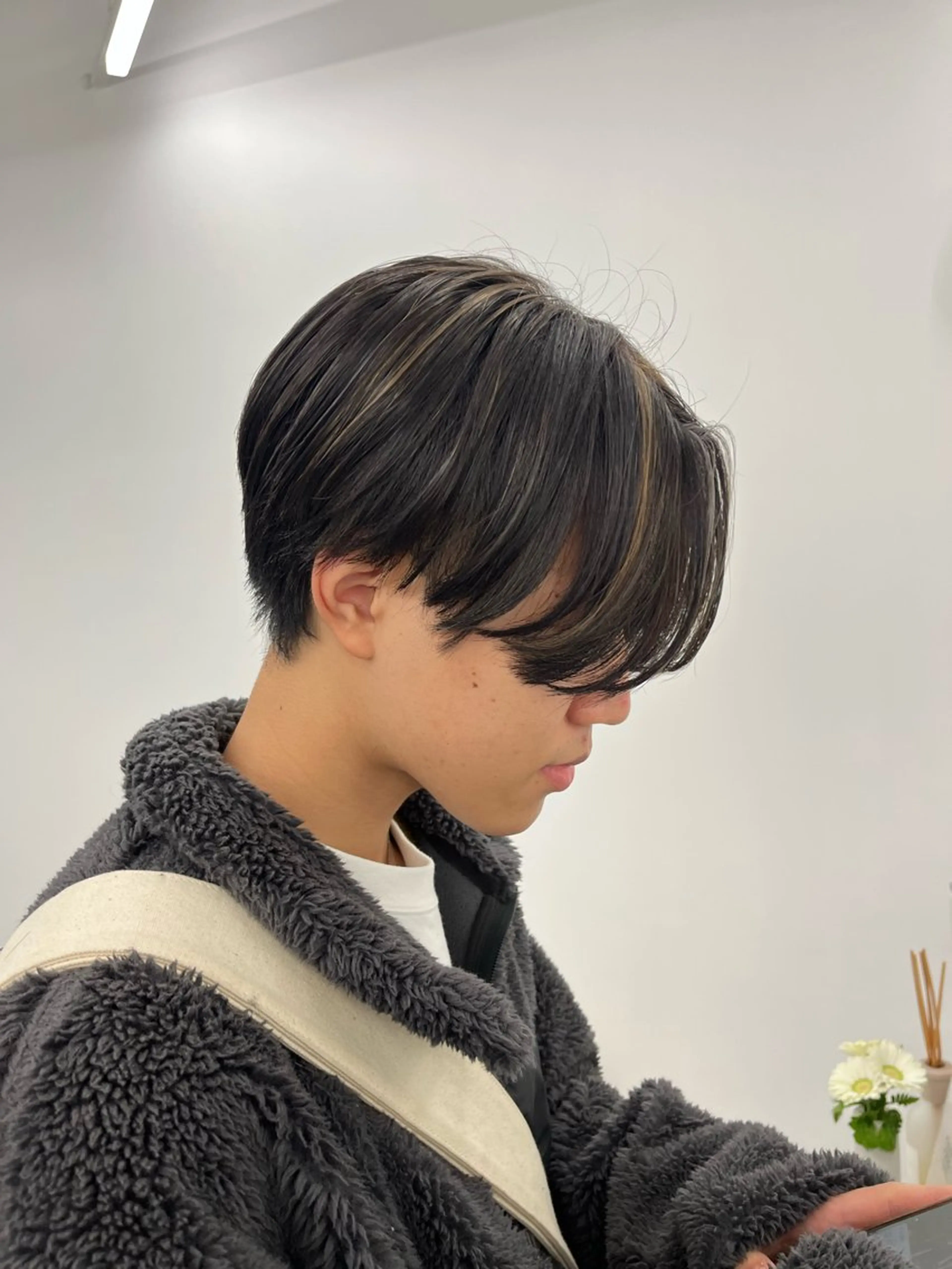 カラー メンズ 森龍馬 メンズ専門美容師のヘアスタイル