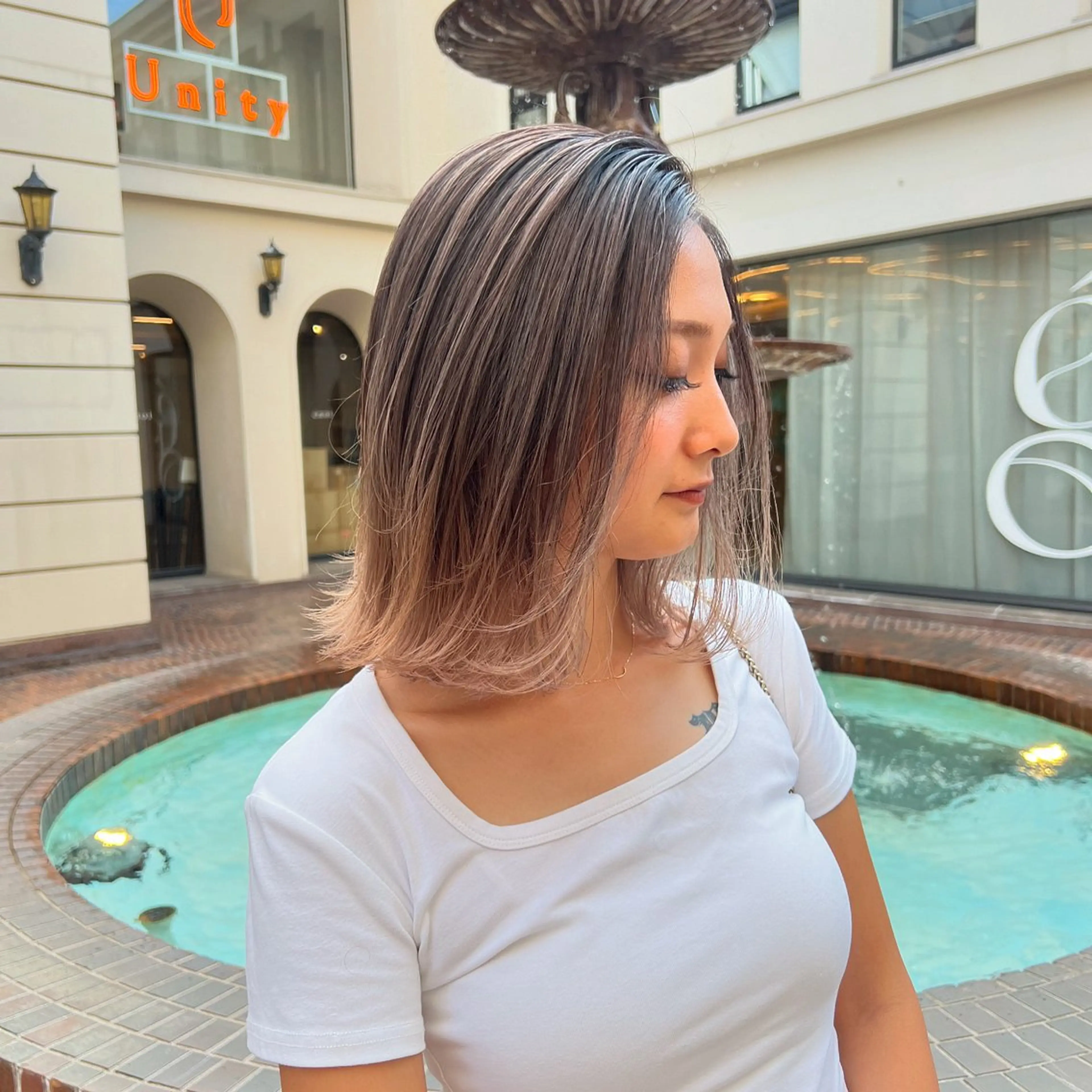 ミディアム カラー カット ヘアカラー トリートメント 海外デザイン🇺🇸 石渡諒太のヘアスタイル