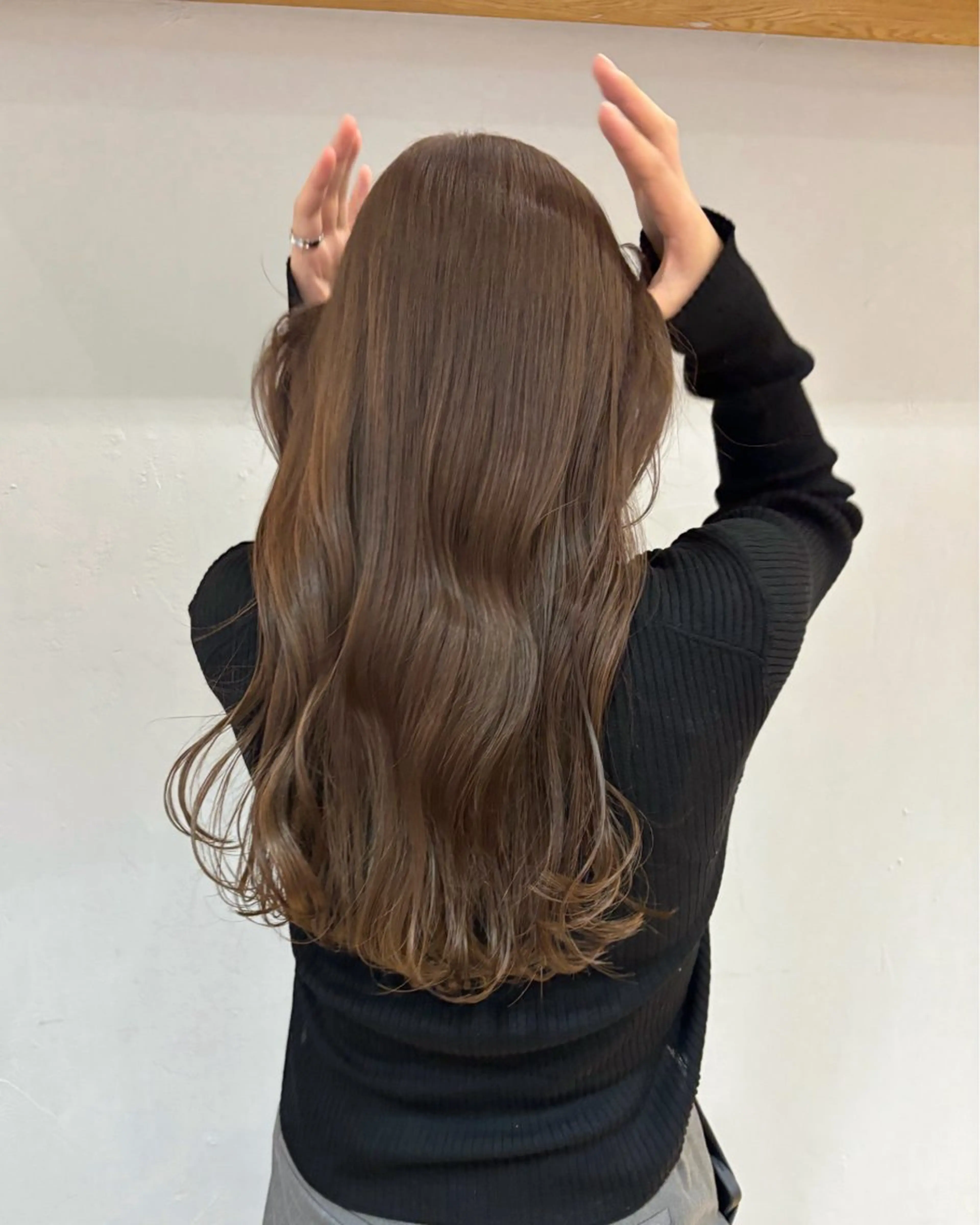 セミロング カラー ヘアカラー オリーブ/縮毛♡ Natsuno🩰のヘアスタイル