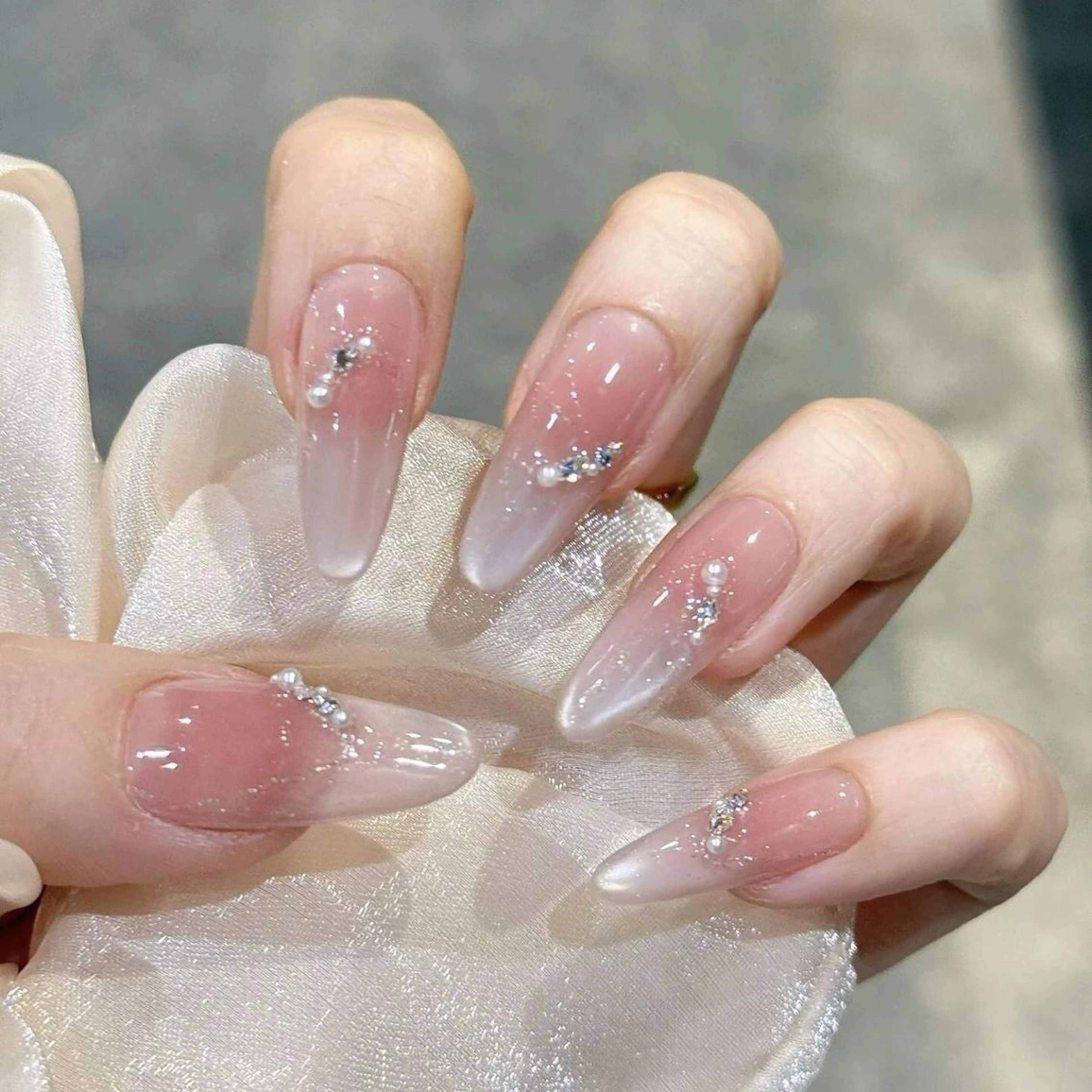 ✨ガラスフレンチ定額ネイルの写真