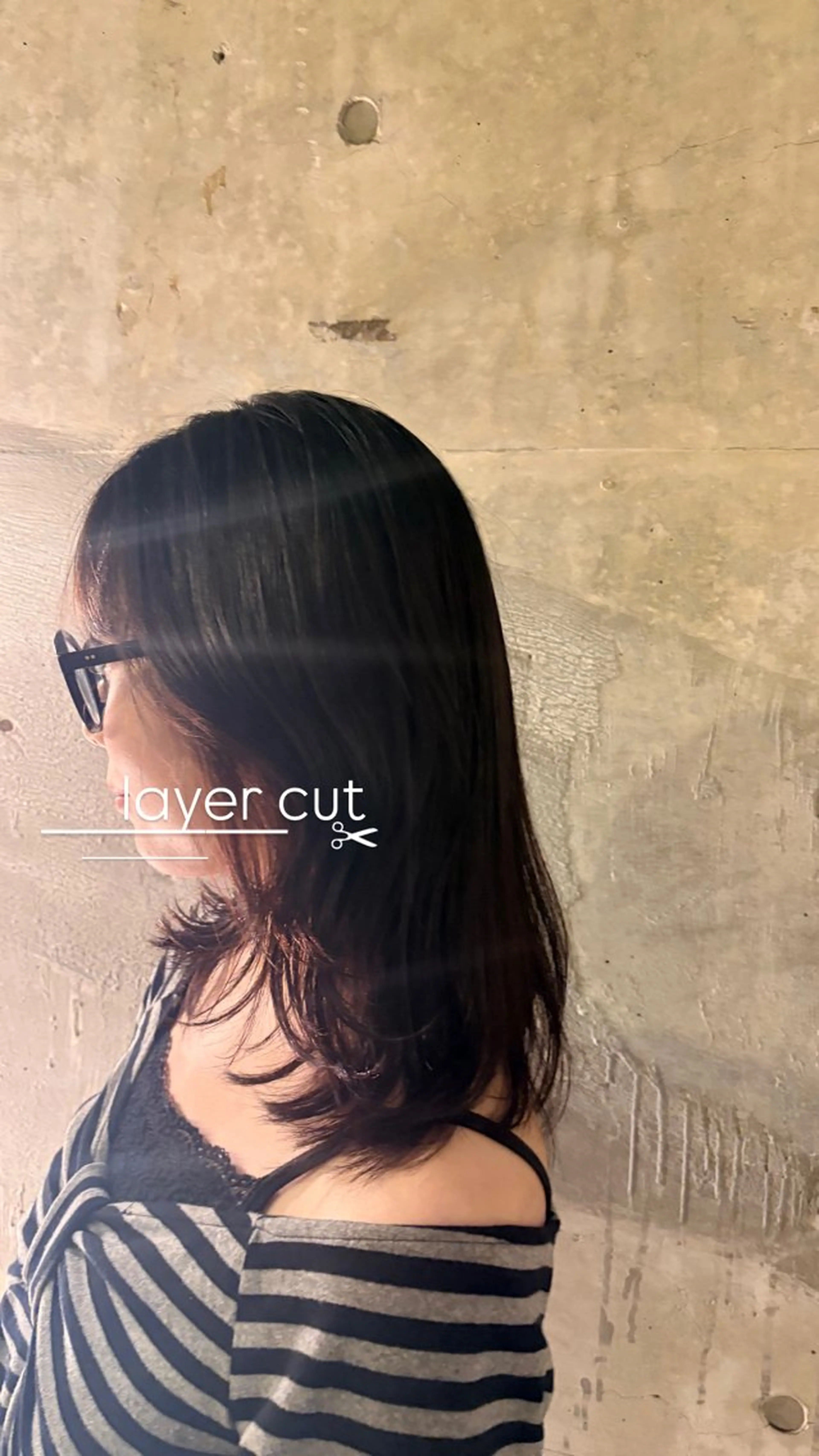 ミディアム 顔周りカット レイヤーカット «料金🆓カット モデル»キリ🌿のヘアスタイル