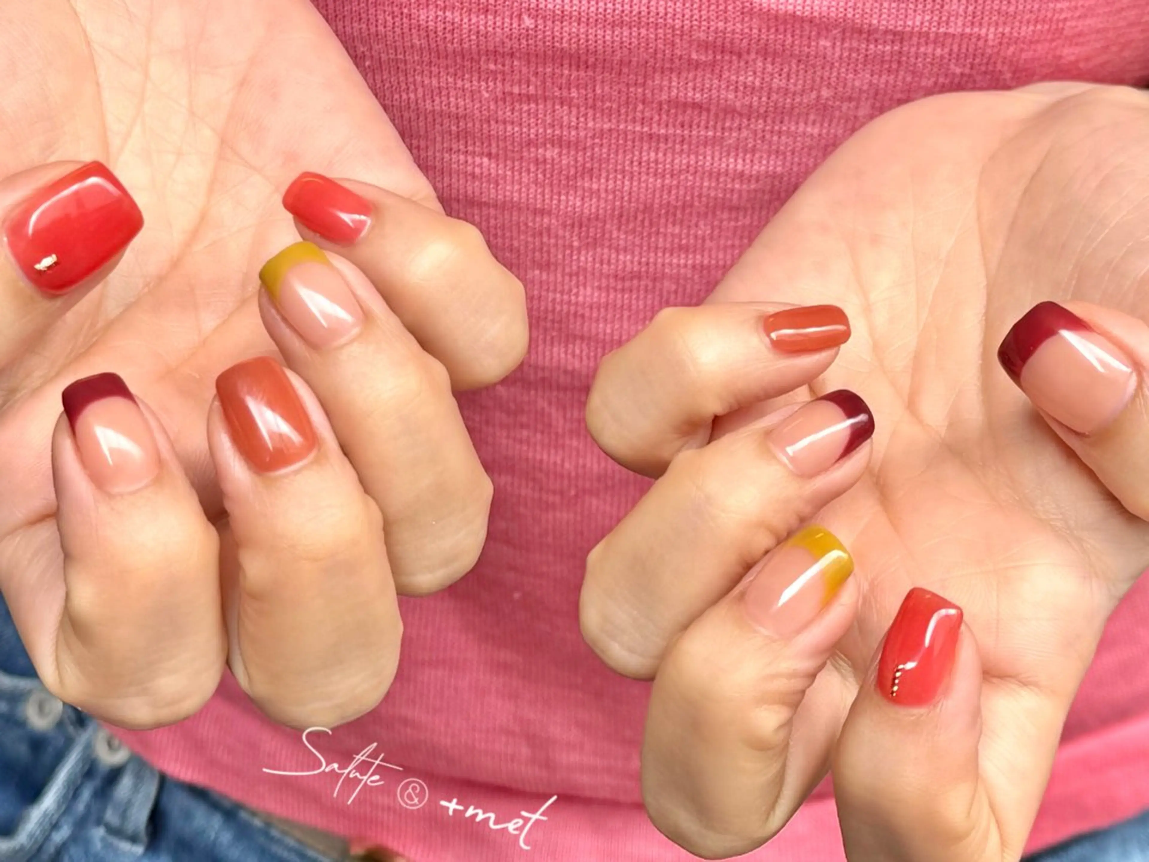 ネイル アートネイル フレンチネイル ハロウィン ニュアンスネイル オフィスネイル Refine ネイリスト　坂本のネイルデザイン