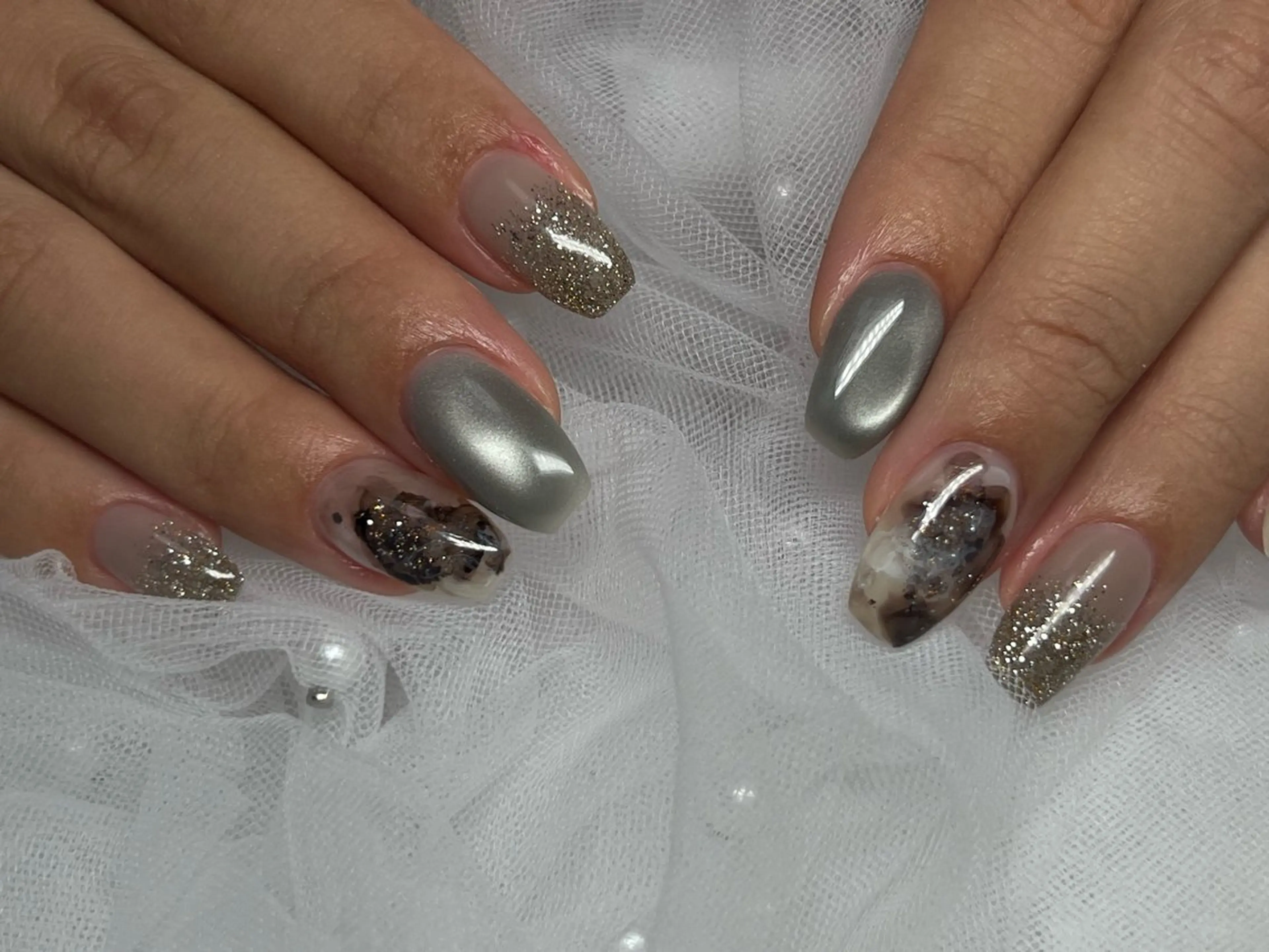 ネイル ジェルネイル パラジェル 鮎川 沙希のネイルデザイン