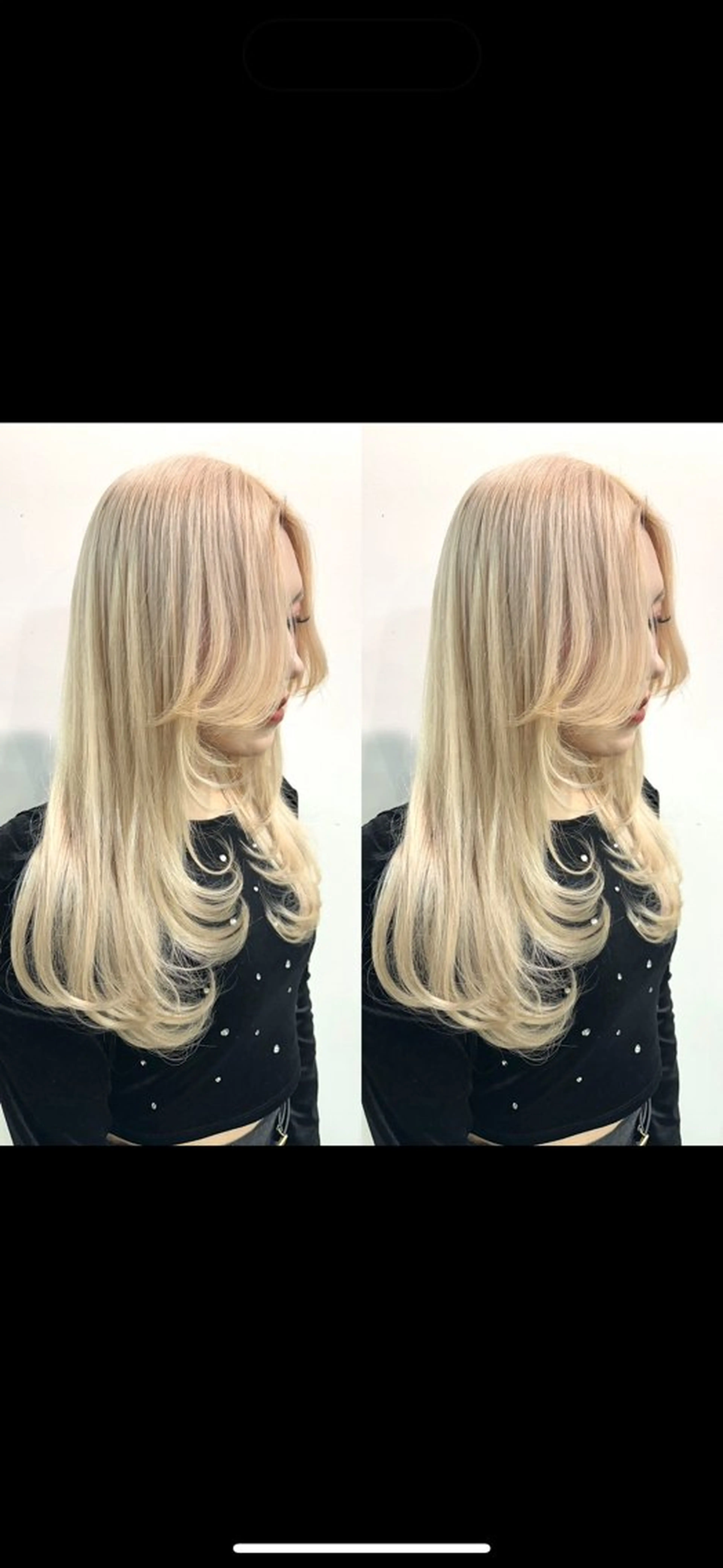 ロング カット ヘアカラー エクステ バレイヤージュ ボブ🌈ナツヤのヘアスタイル